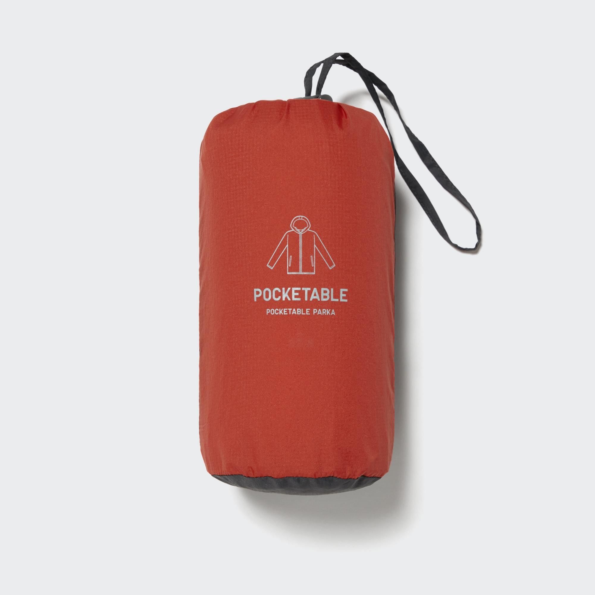 Uniqlo Pocketable UV Protection Parka - Black / Red