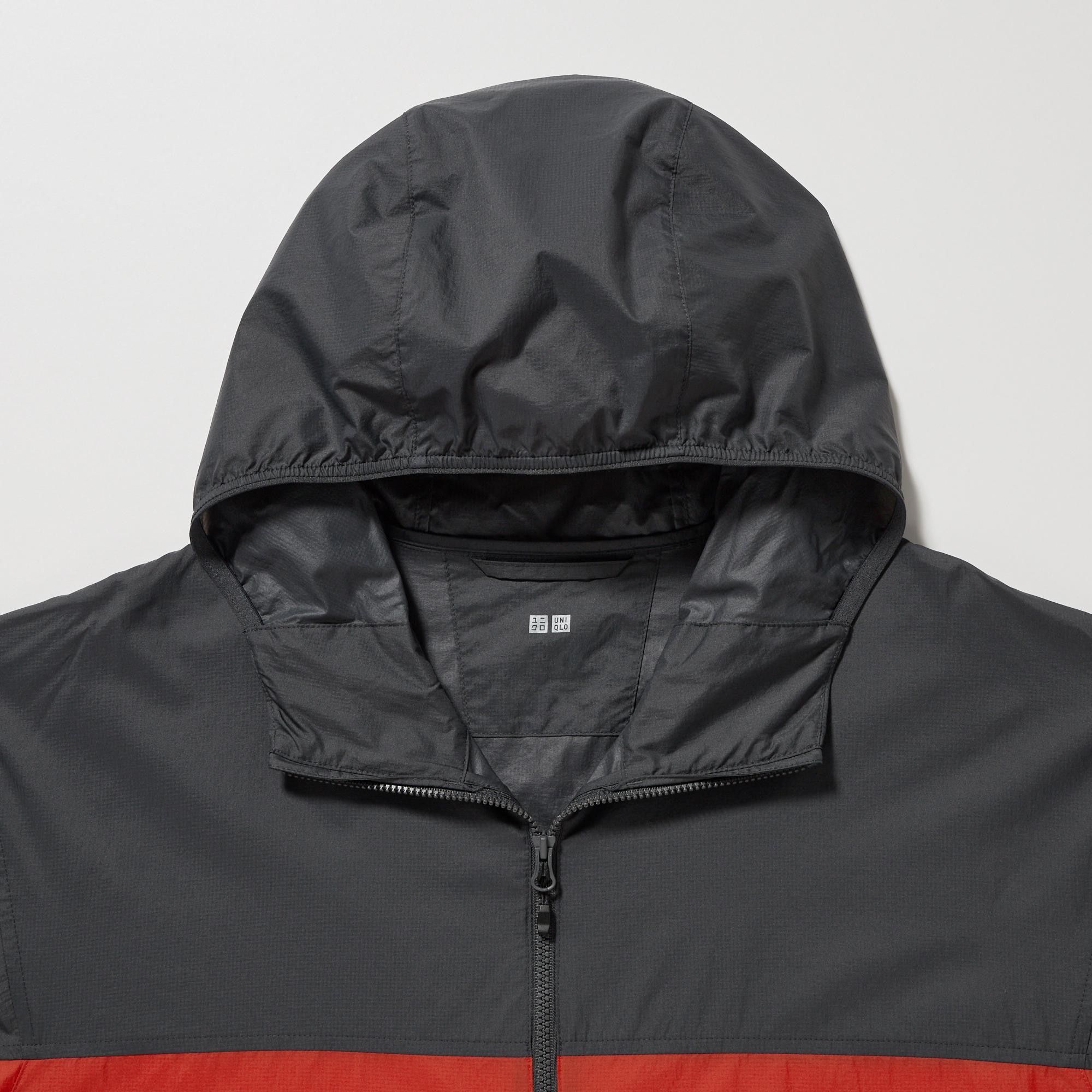 Uniqlo Pocketable UV Protection Parka - Black / Red