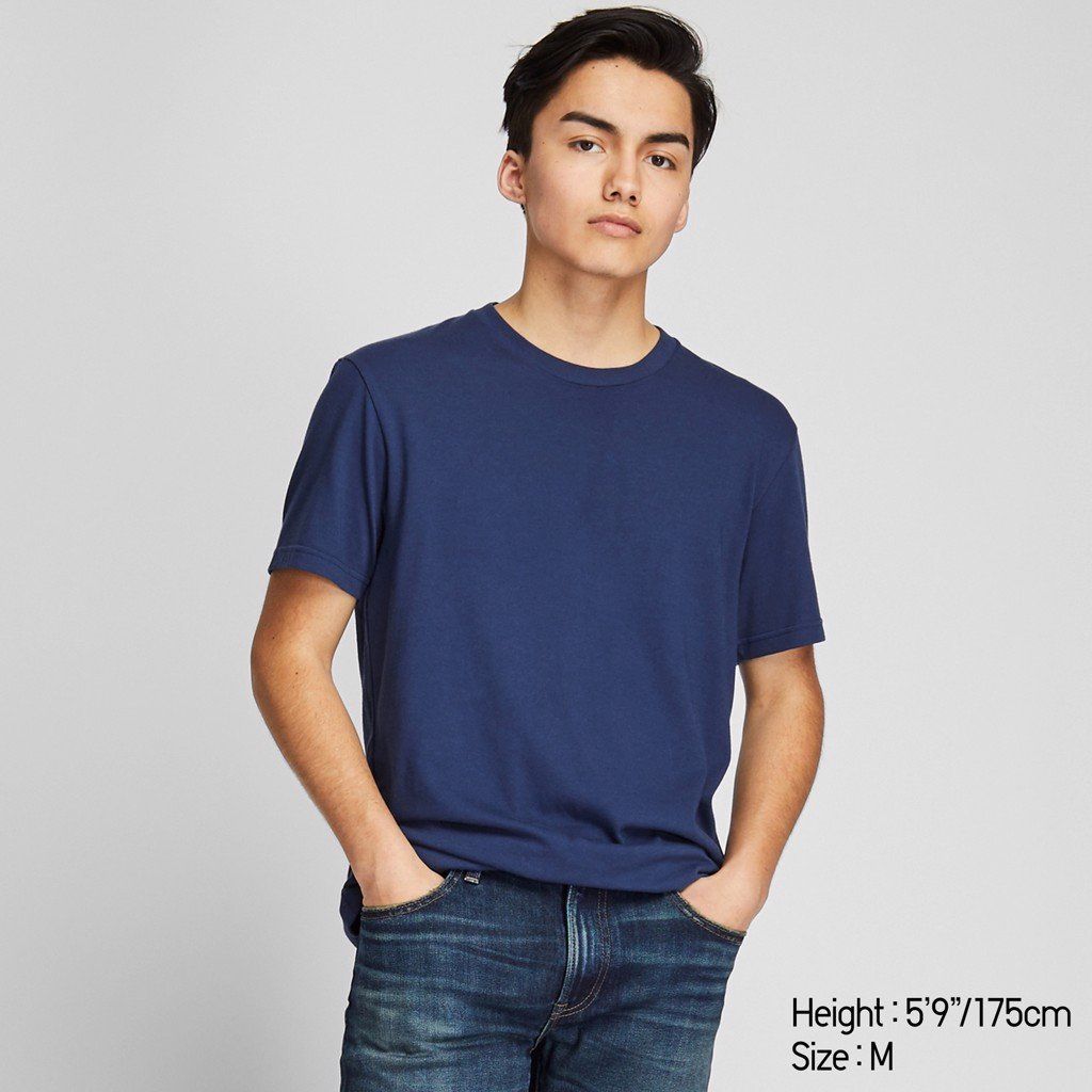 Uniqlo Crew Neck Short-Sleeve T-Shirt 'Blue'