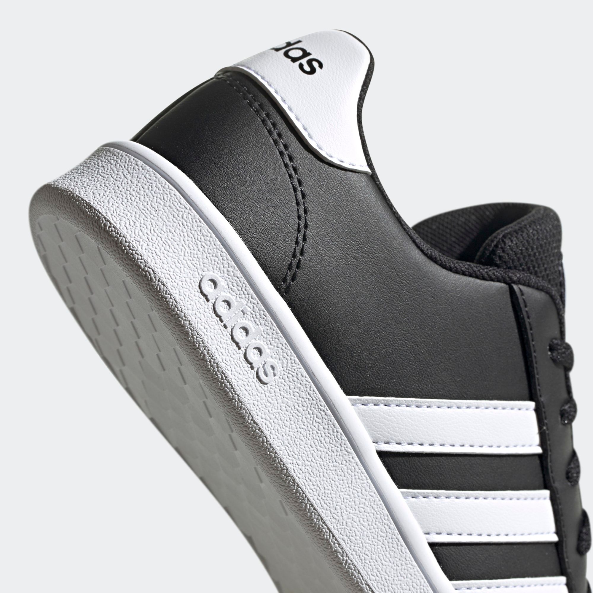 adidas Grand Court Kid - Black/White