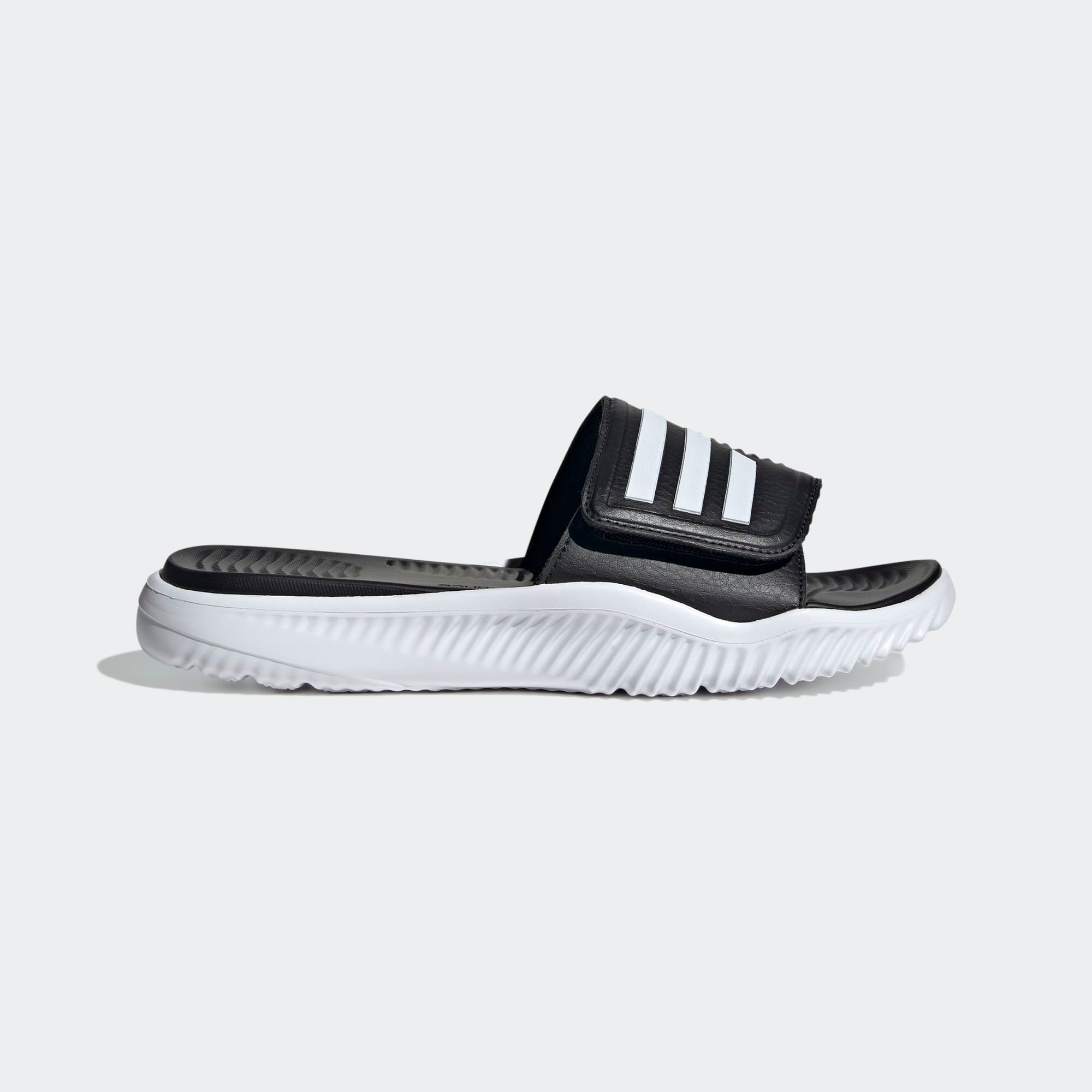  adidas Alphabounce Slides - Black / White 