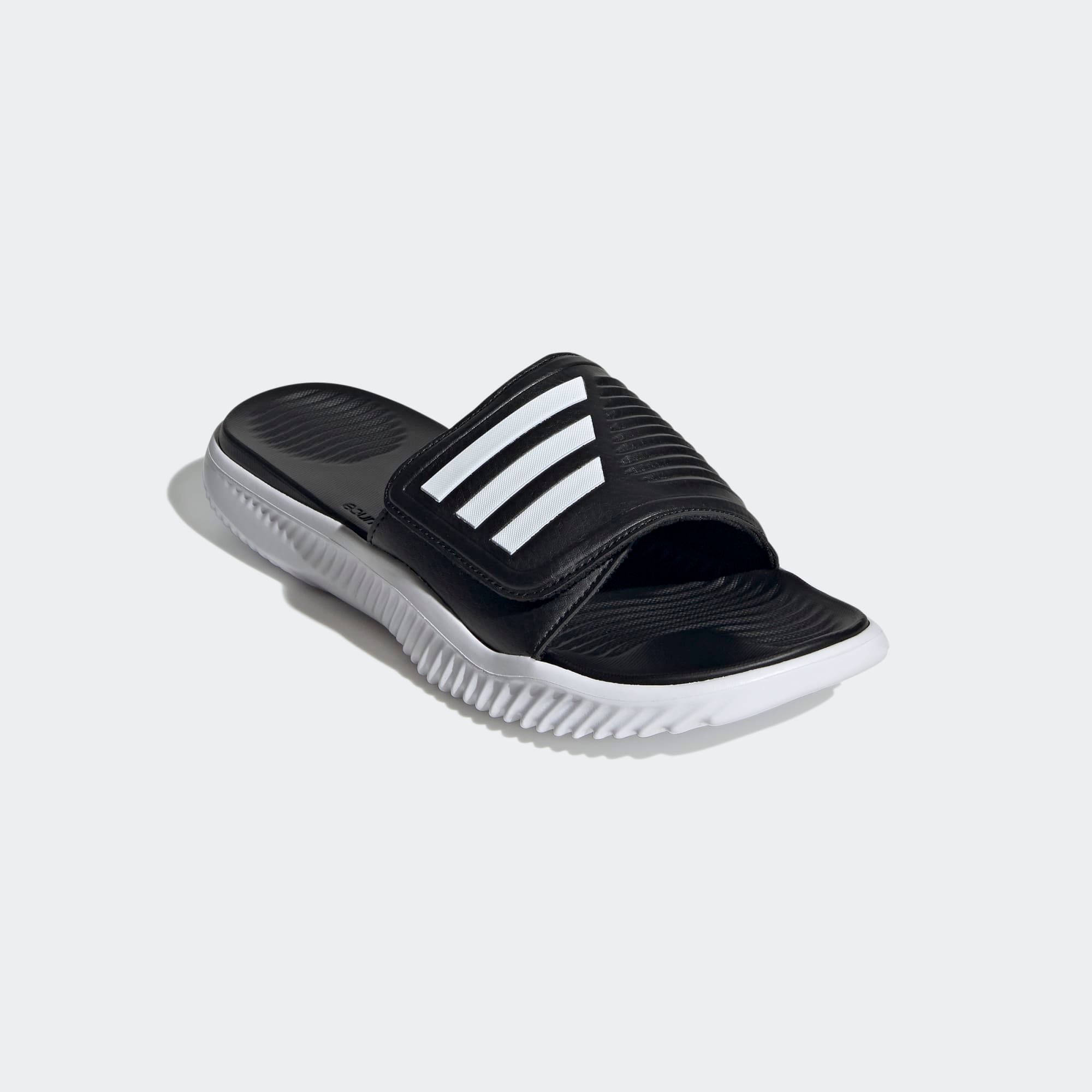  adidas Alphabounce Slides - Black / White 