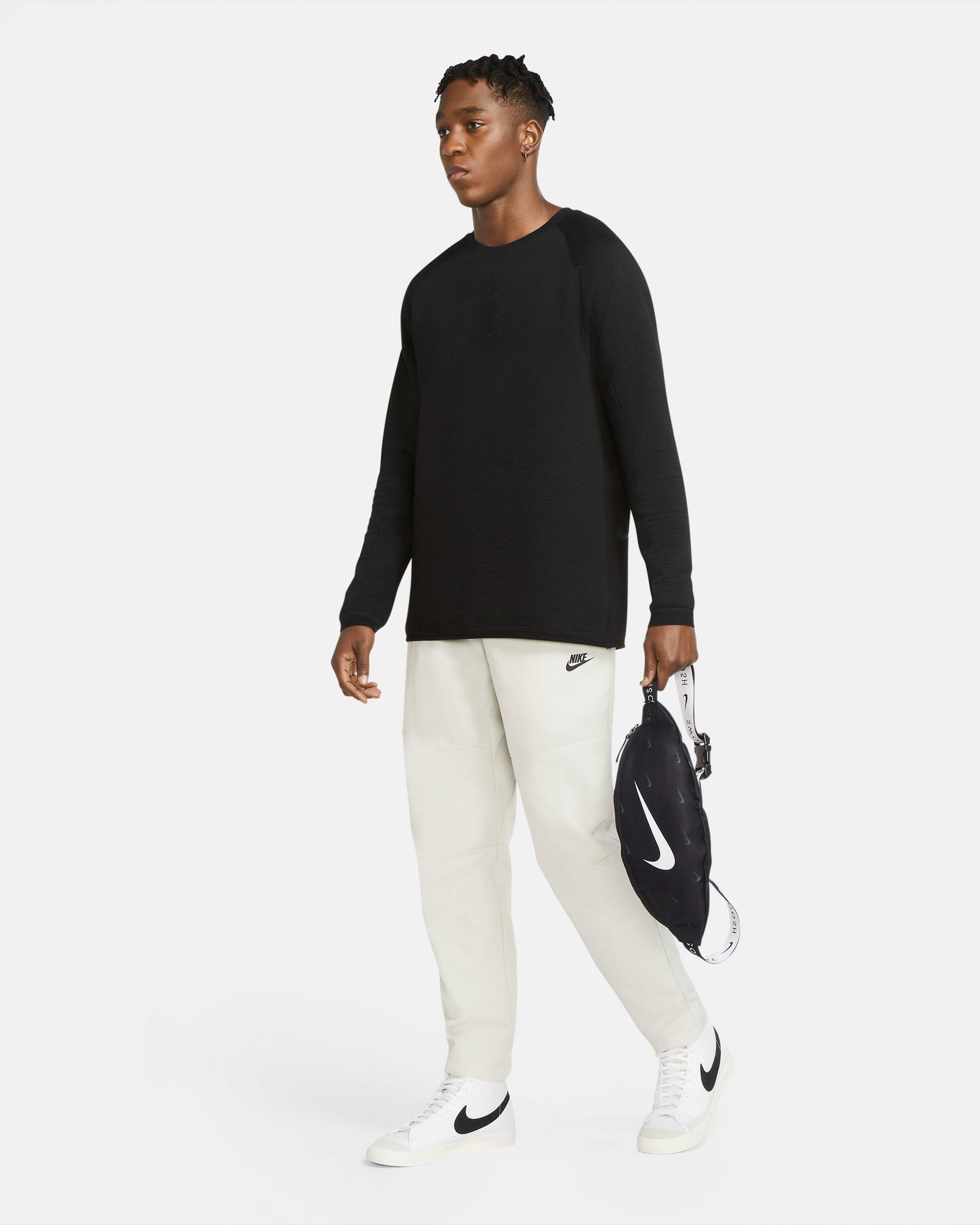Nike Heritage Swoosh Hip Pack - Black/Black/White