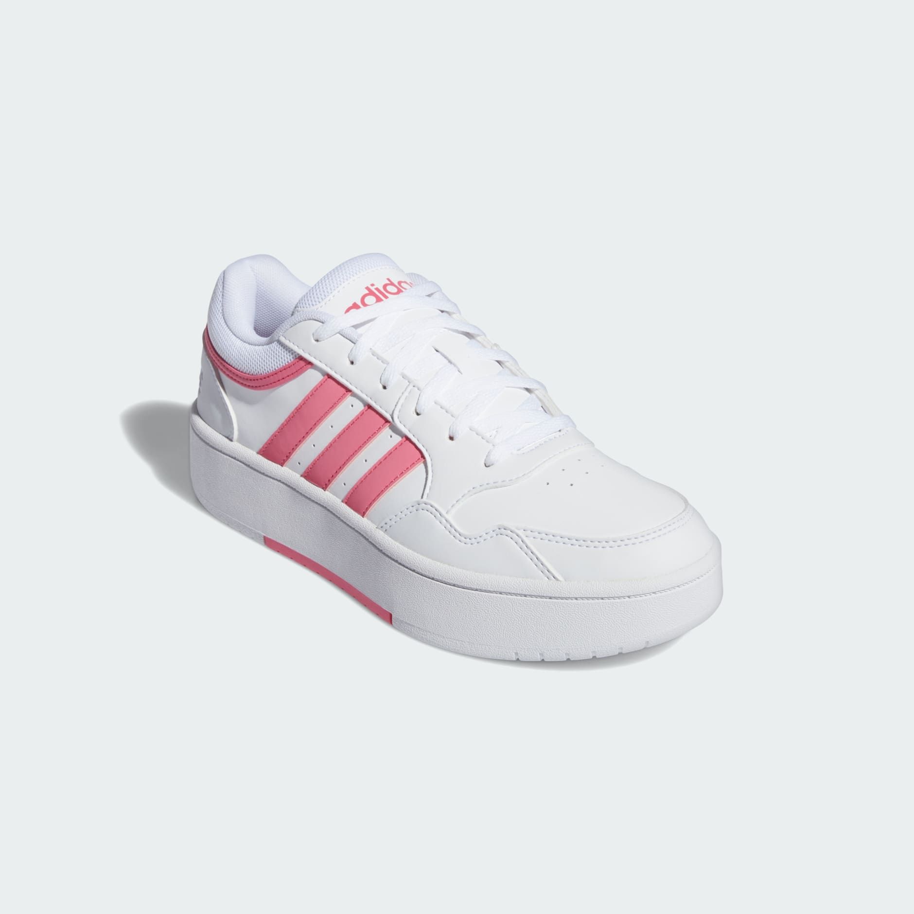  adidas Hoops 3.0 Bold - White / Pink Fusion 