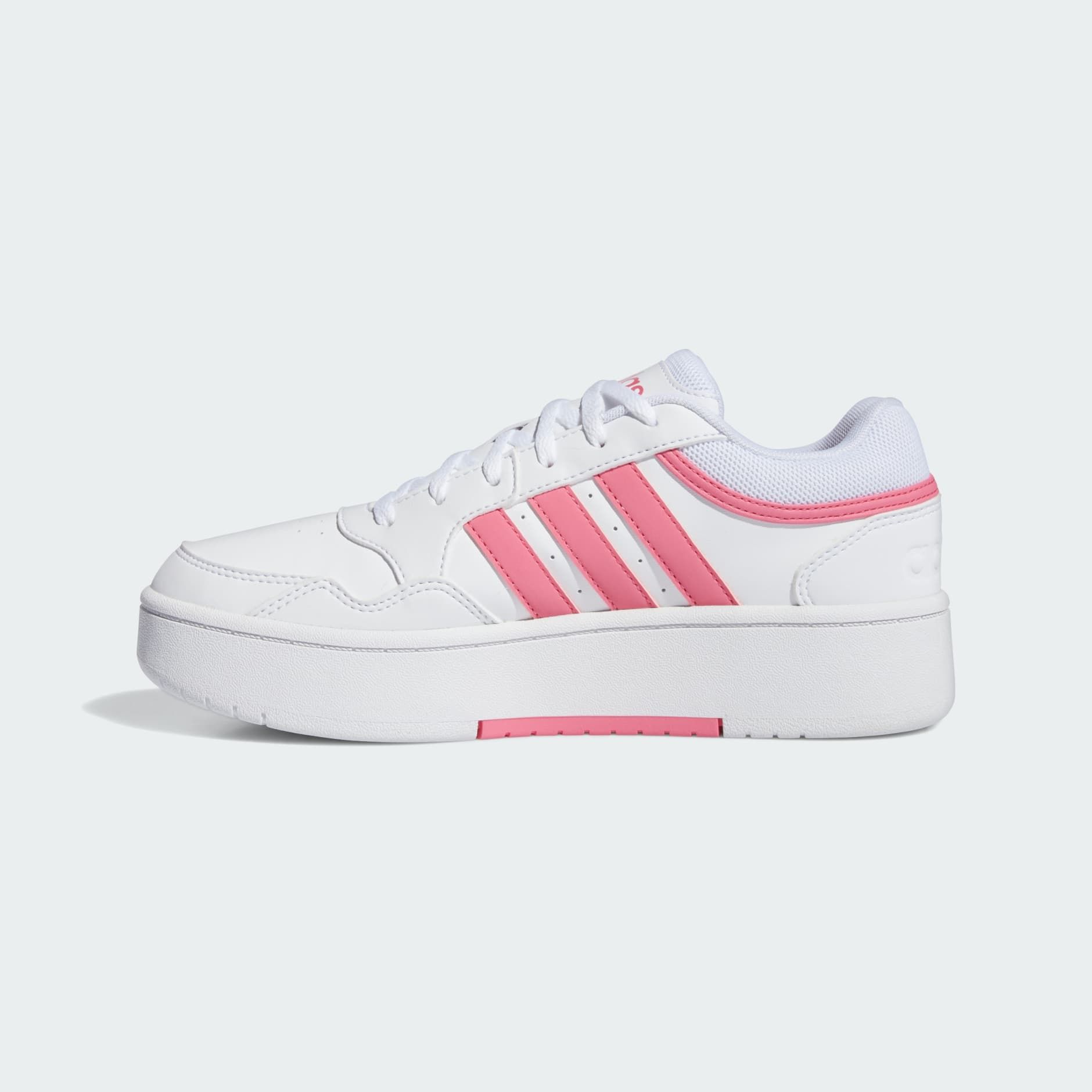  adidas Hoops 3.0 Bold - White / Pink Fusion 