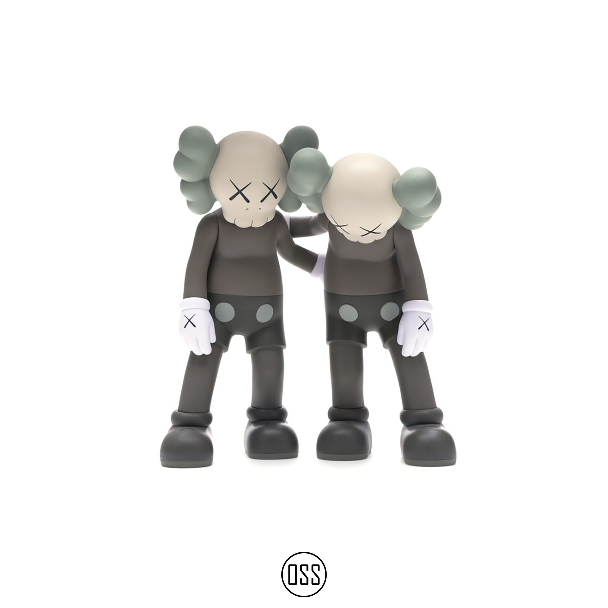 Tượng KAWS Along The Way Vinyl Figure - Brown