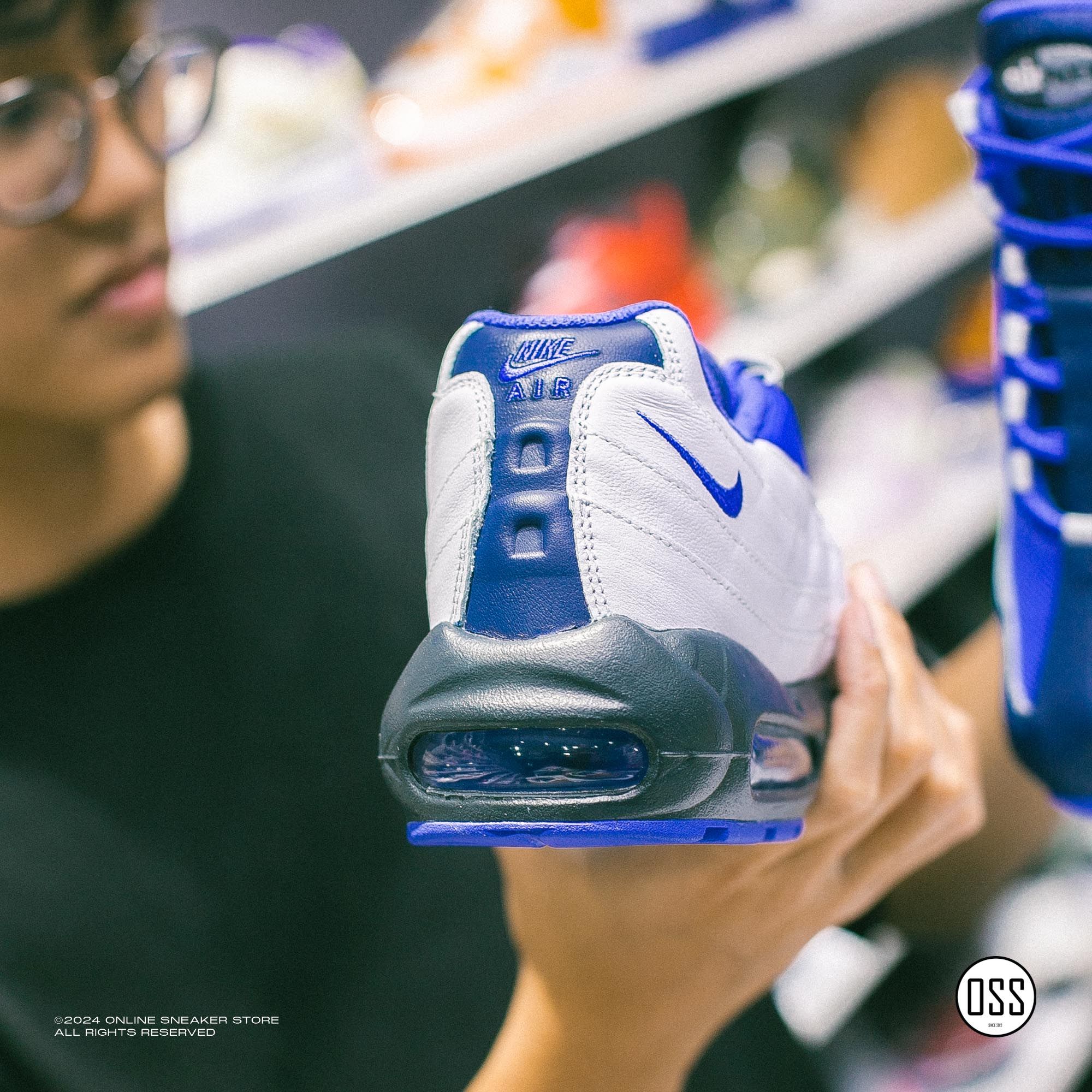  Nike Air Max 95 By You - White / Blue 