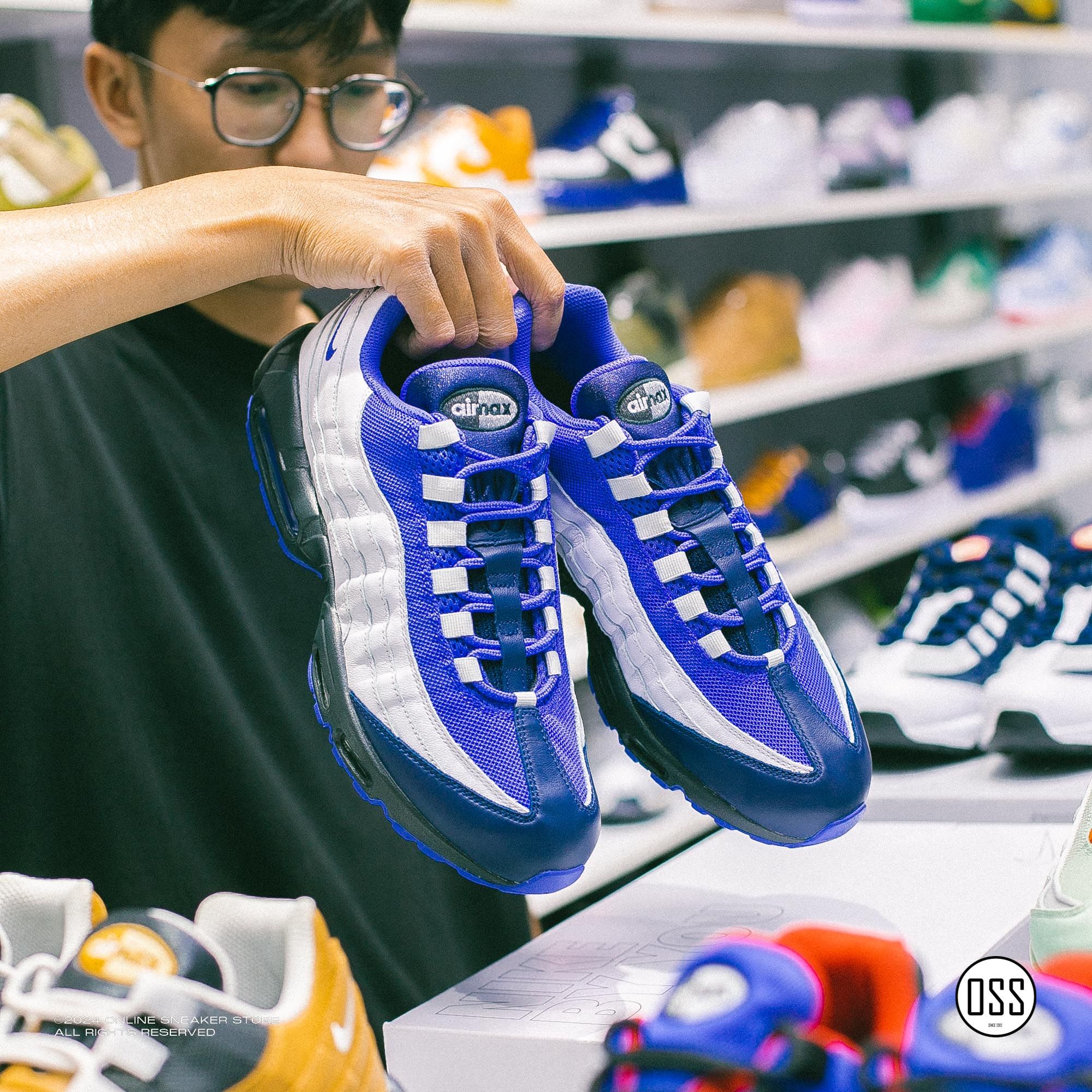  Nike Air Max 95 By You - White / Blue 