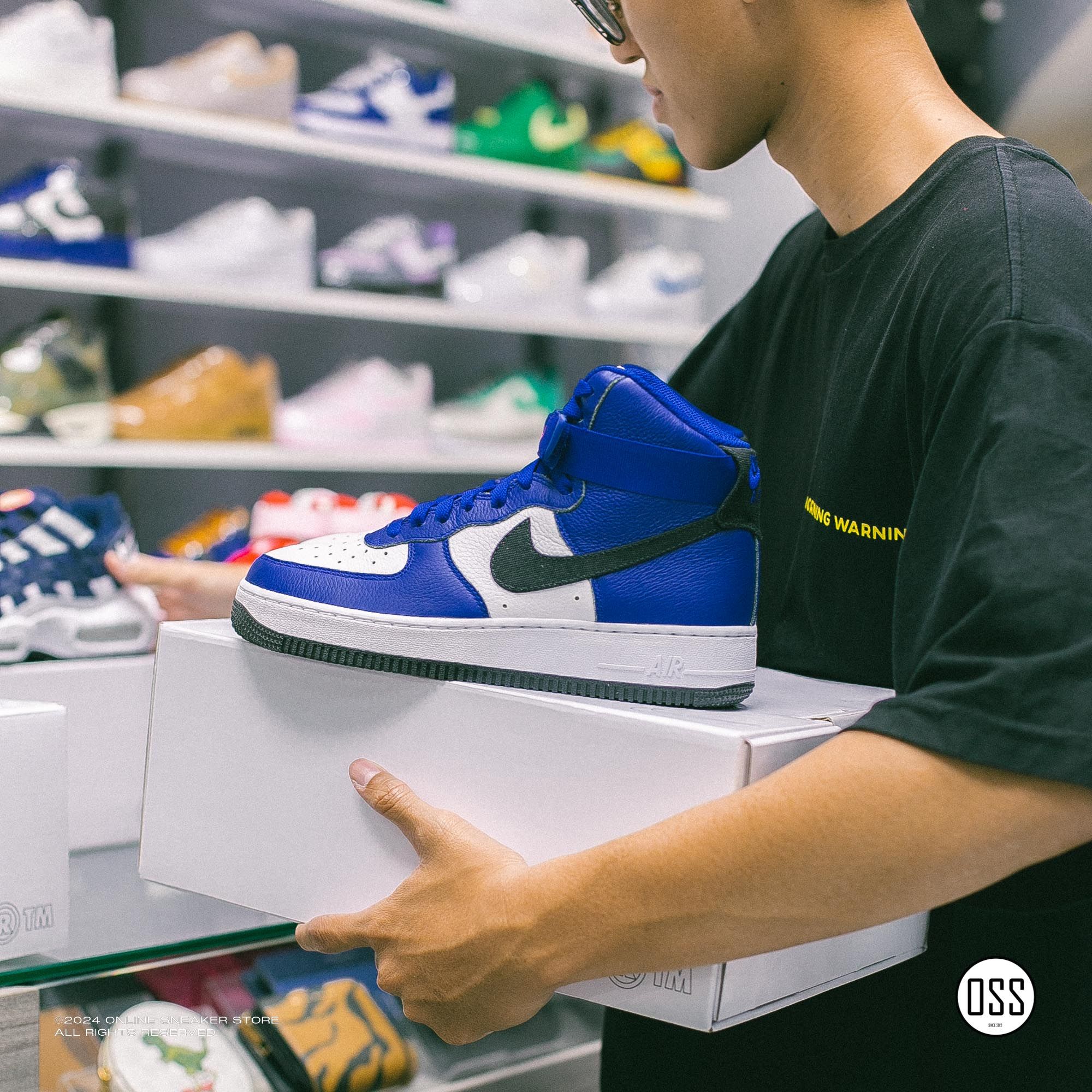 Nike Air Force 1 High By You - White Royal