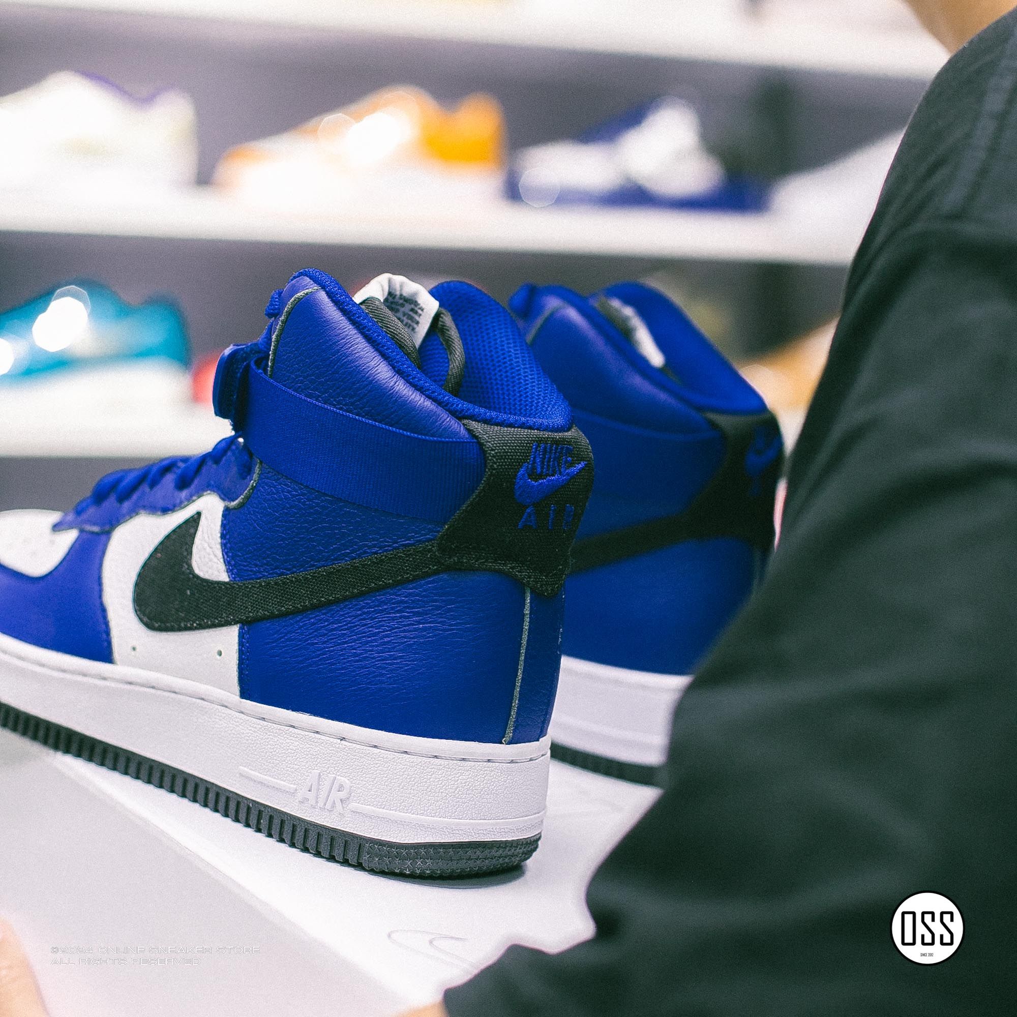  Nike Air Force 1 High By You - White Royal 