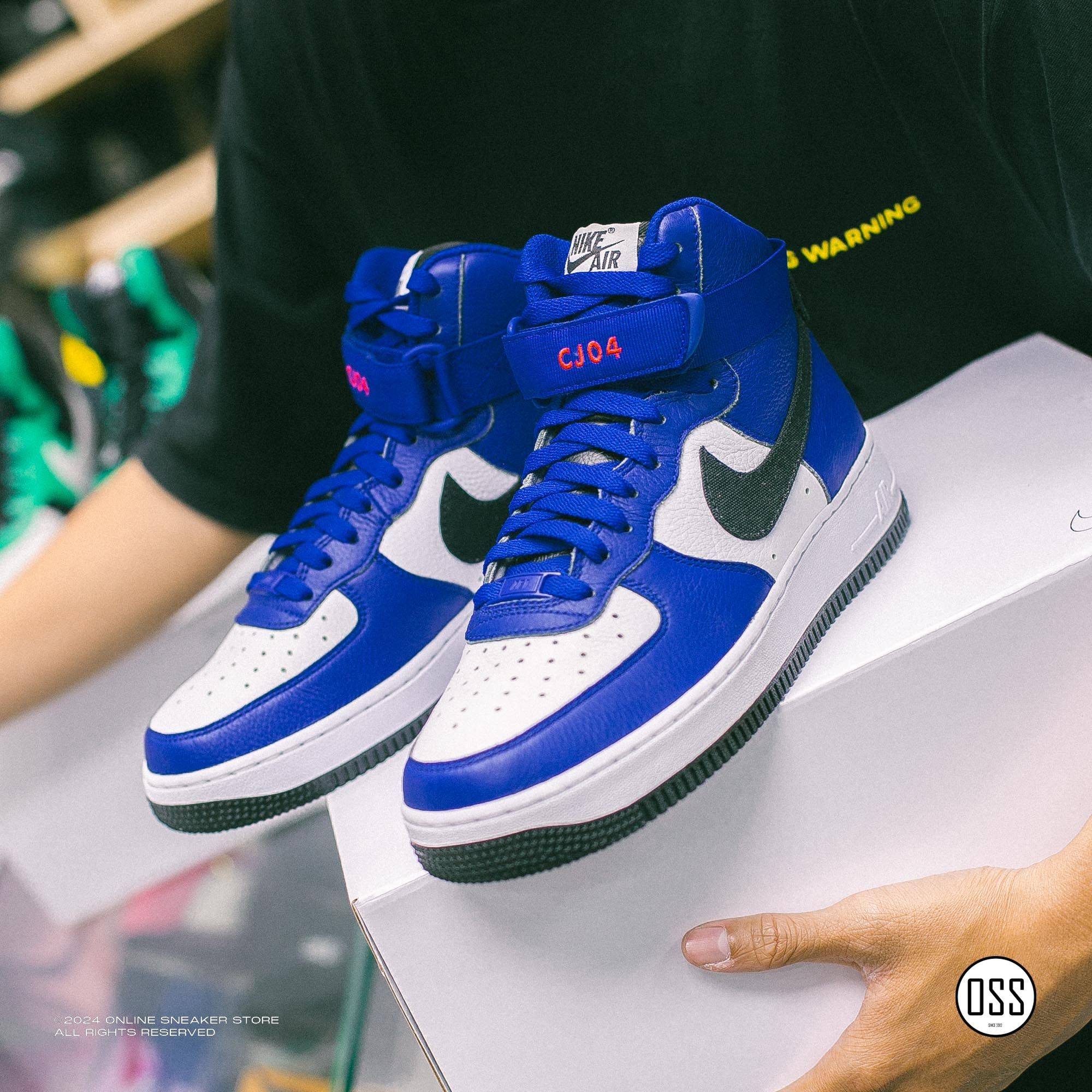  Nike Air Force 1 High By You - White Royal 