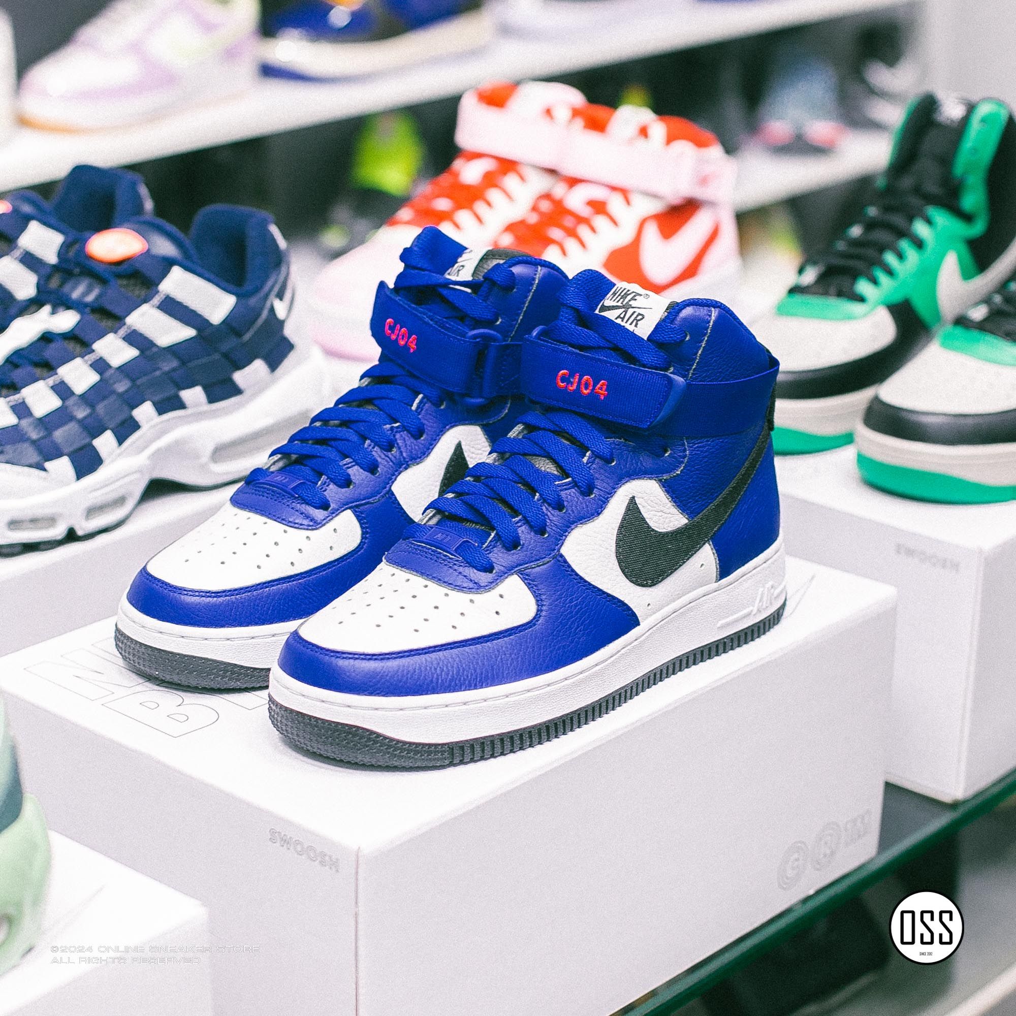 Nike Air Force 1 High By You - White Royal