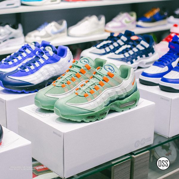  Nike Air Max 95 By You - Green / Grey / Orange 