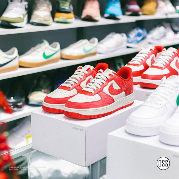  Nike Air Force 1 Low By You - Red / Grey 