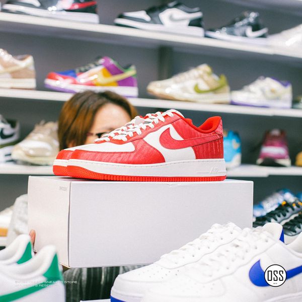  Nike Air Force 1 Low By You - Red / White 