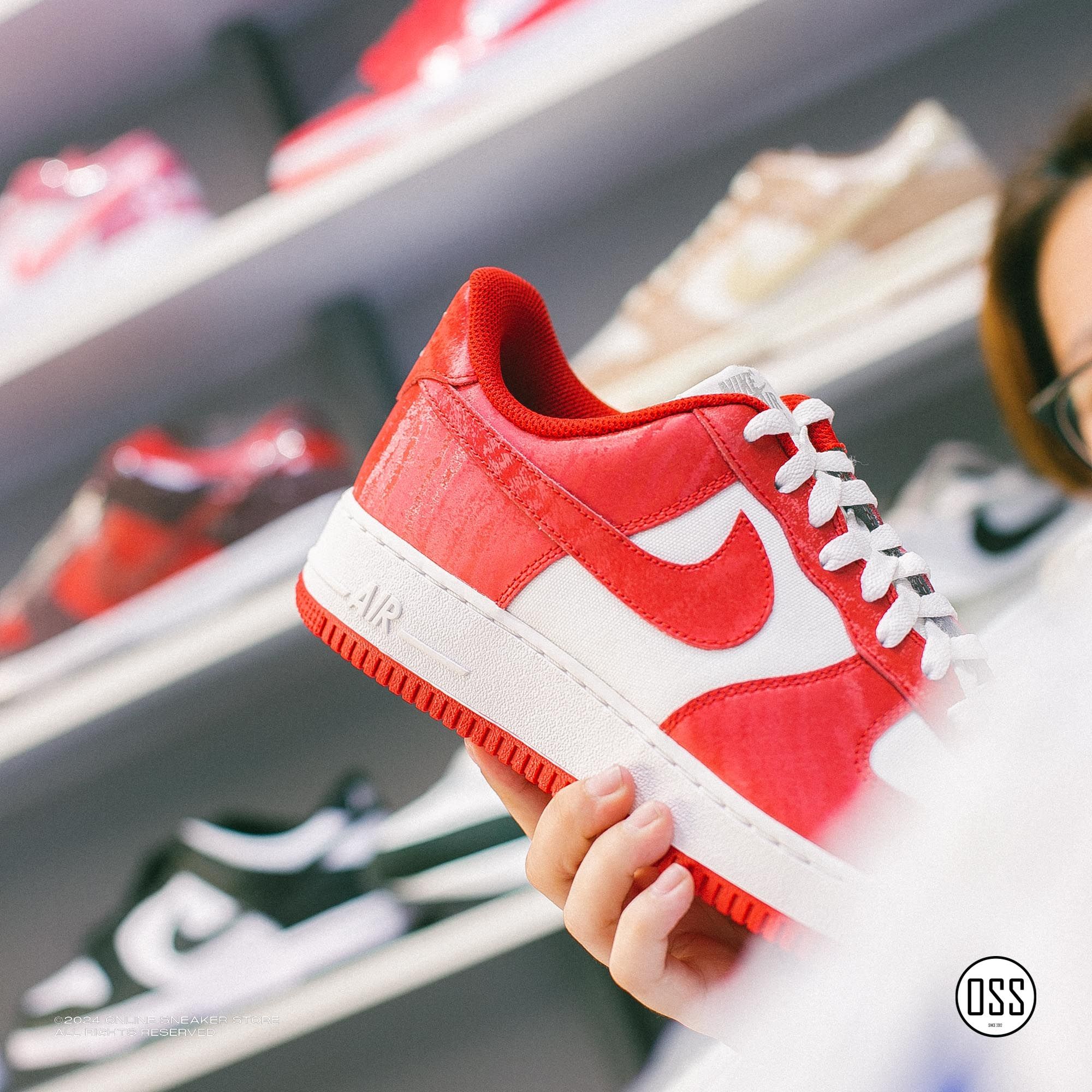  Nike Air Force 1 Low By You - Red / White 