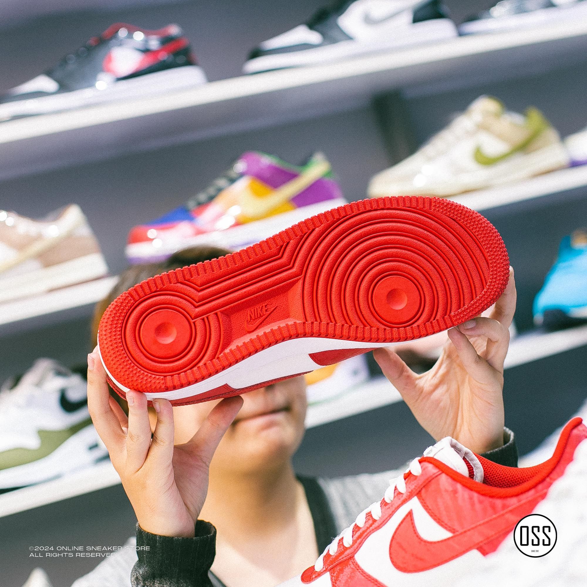  Nike Air Force 1 Low By You - Red / White 