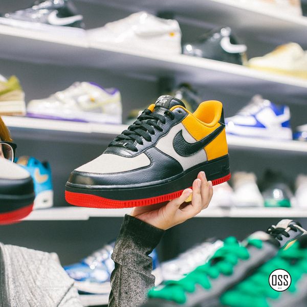  Nike Air Force 1 Low By You - Black / Grey / Yellow 