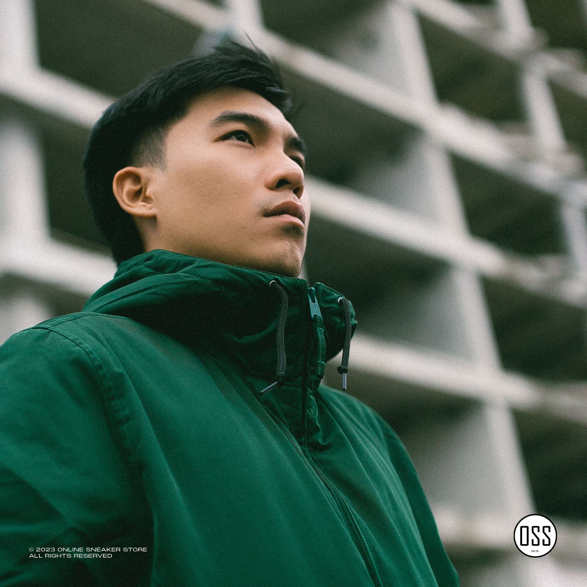 Levi's Hooded Utility Bomber - Green