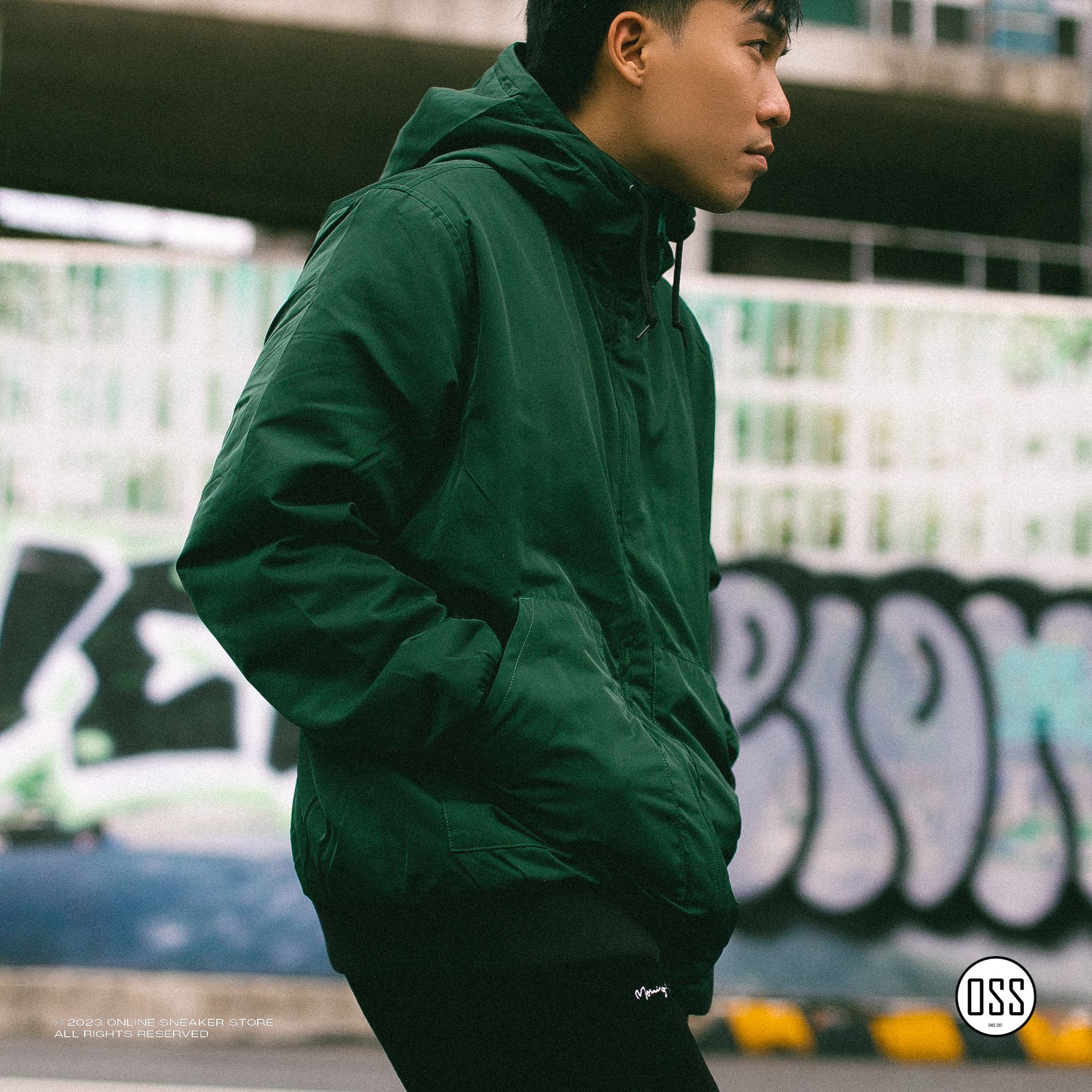 Levi's Hooded Utility Bomber - Green