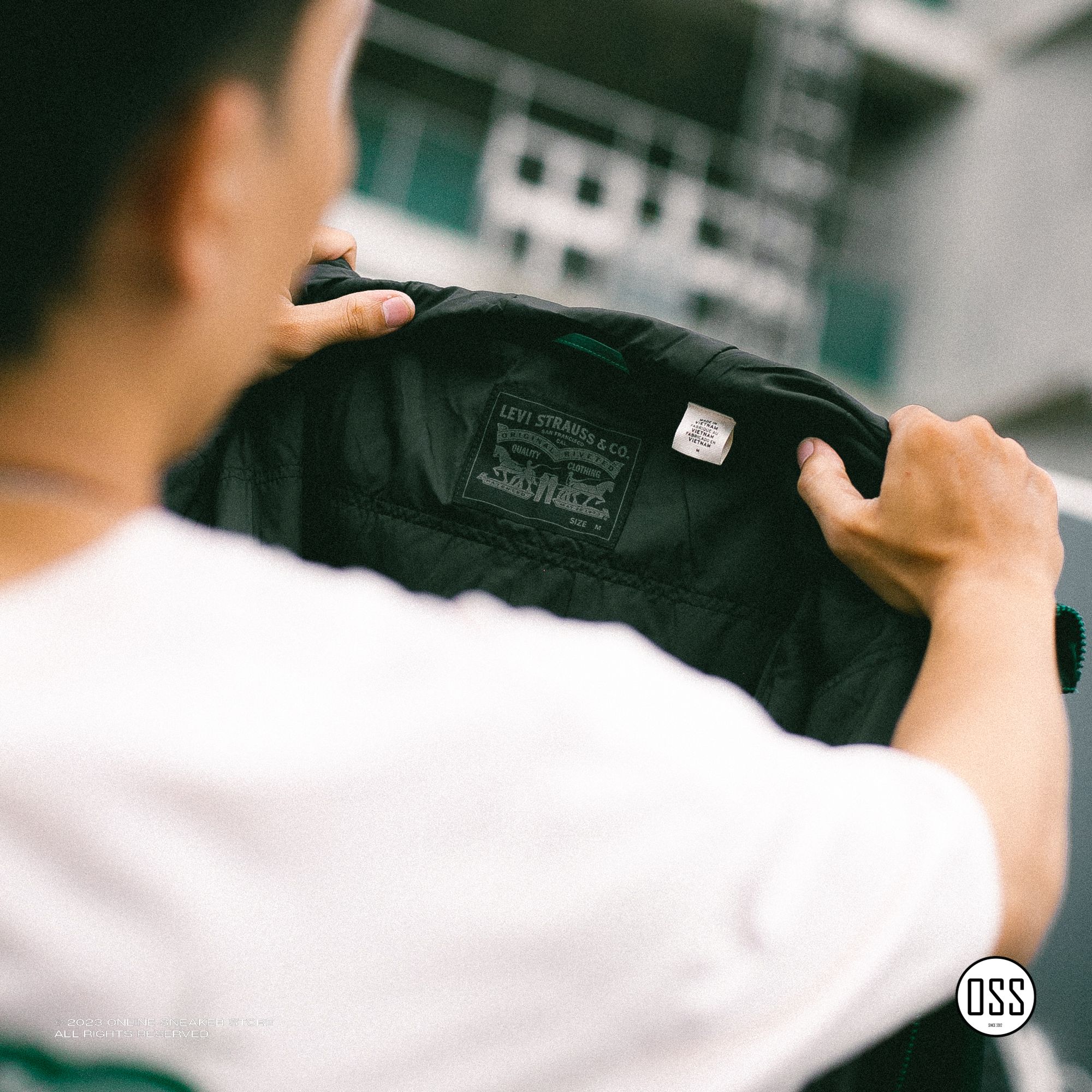 Levi's Hooded Utility Bomber - Green