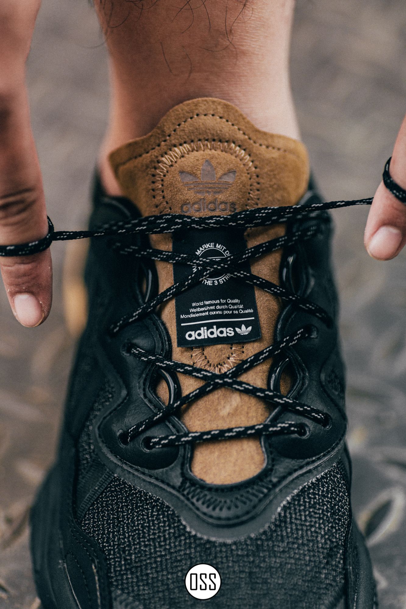 adidas Ozweego 'Black/Gum'