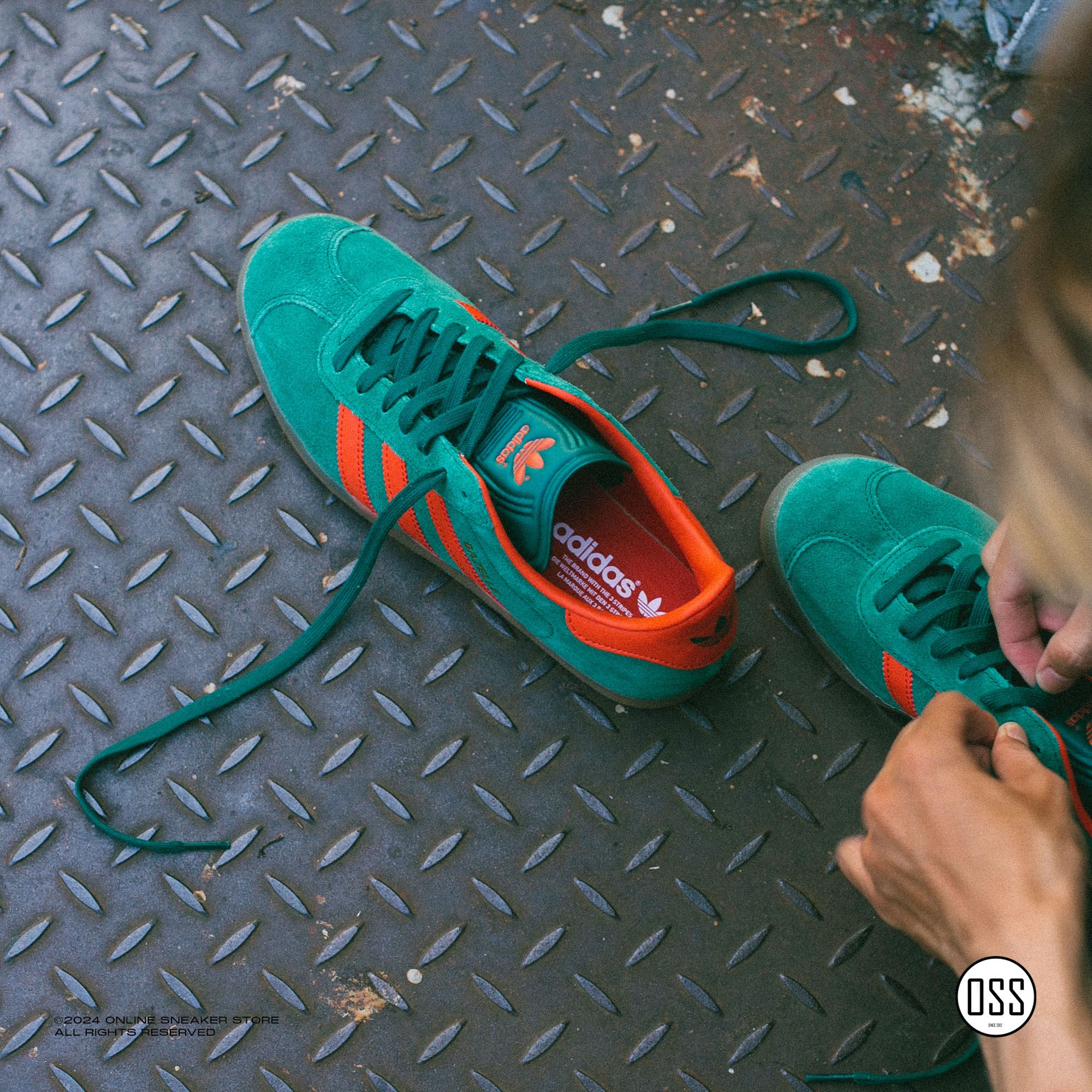 adidas Gazelle - Collegiate Green / Preloved Red