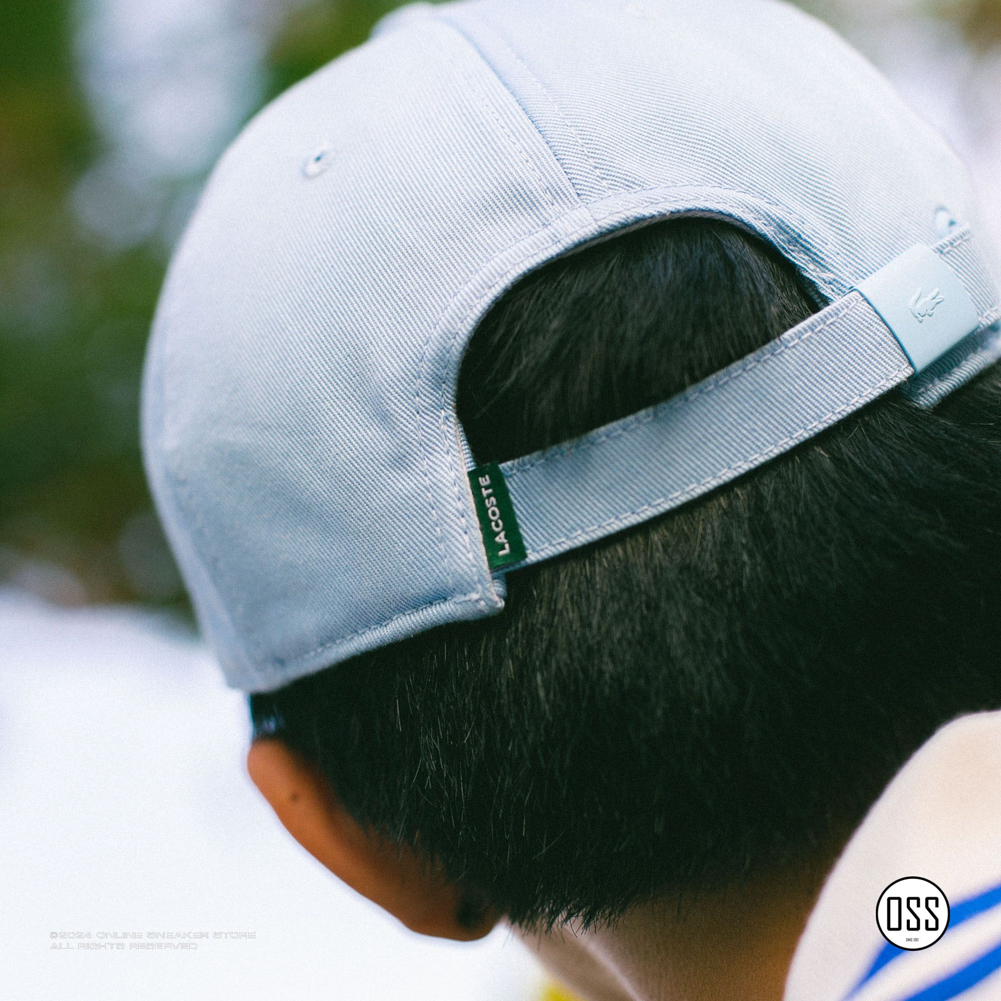 Lacoste Adjustable Organic Cotton Twill Cap - Blue