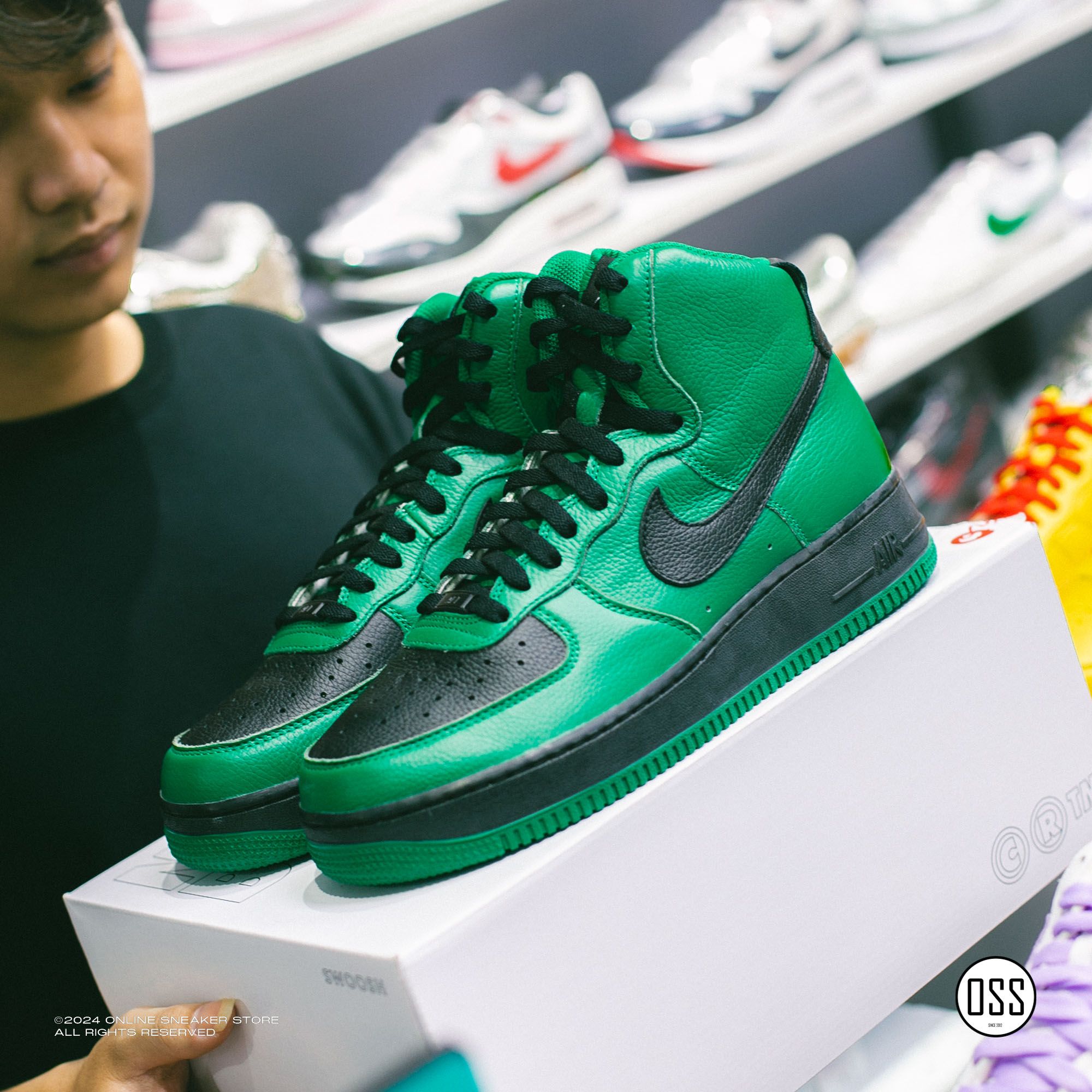 Nike Air Force 1 High By You - Green / Black