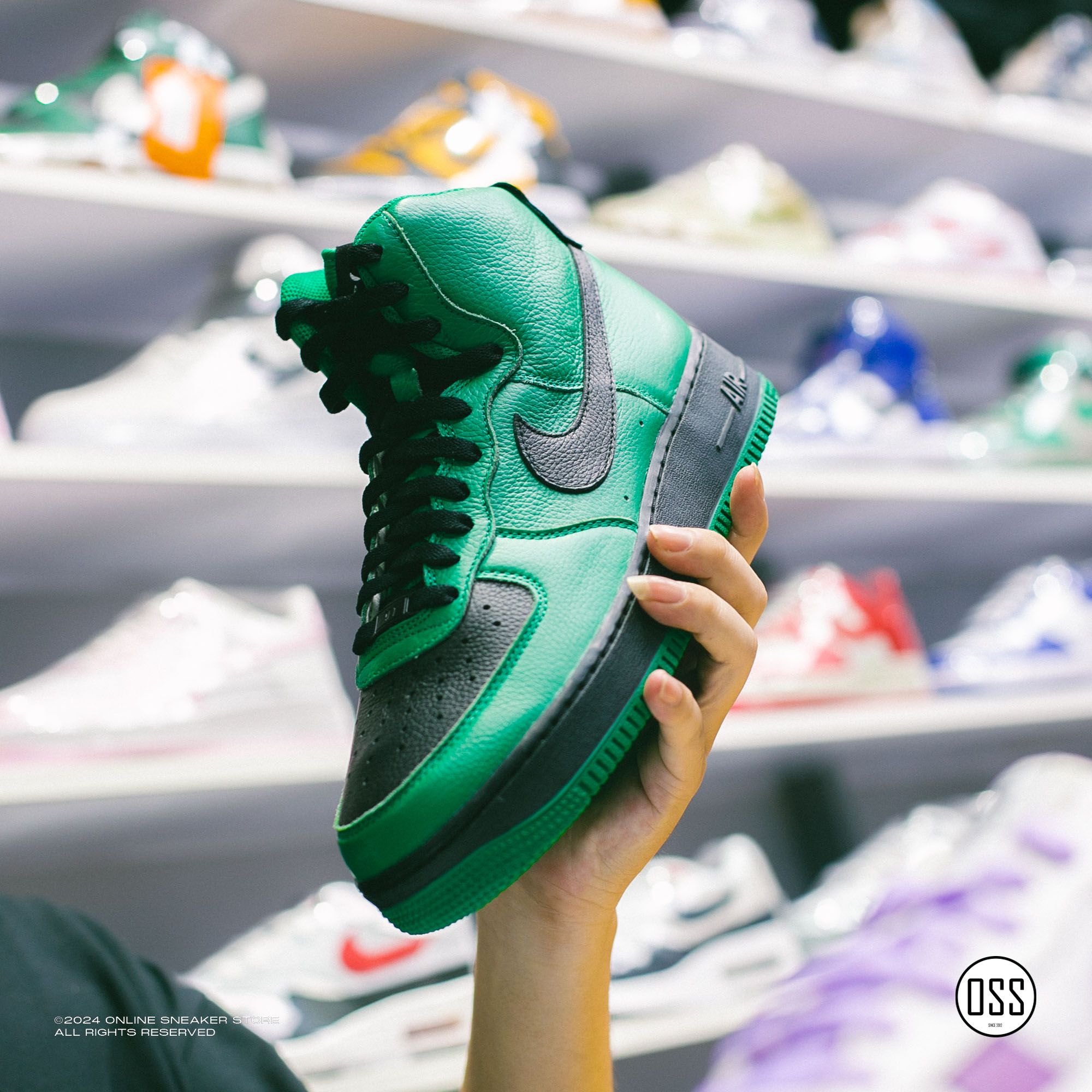 Nike Air Force 1 High By You - Green / Black