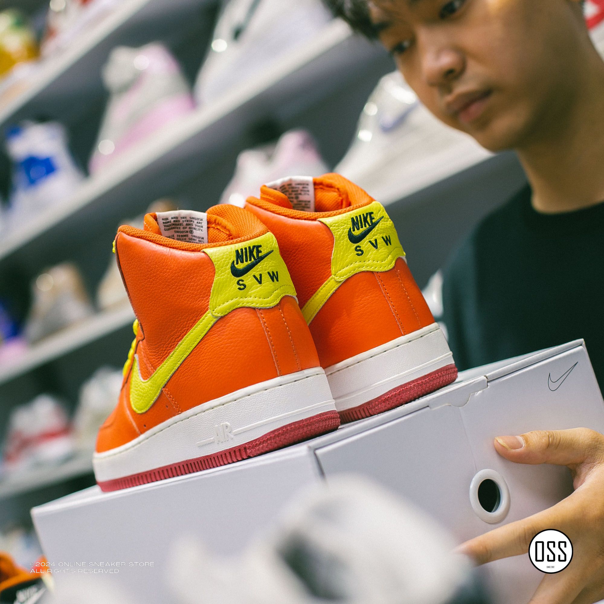 Nike Air Force 1 High By You - Orange / Yellow