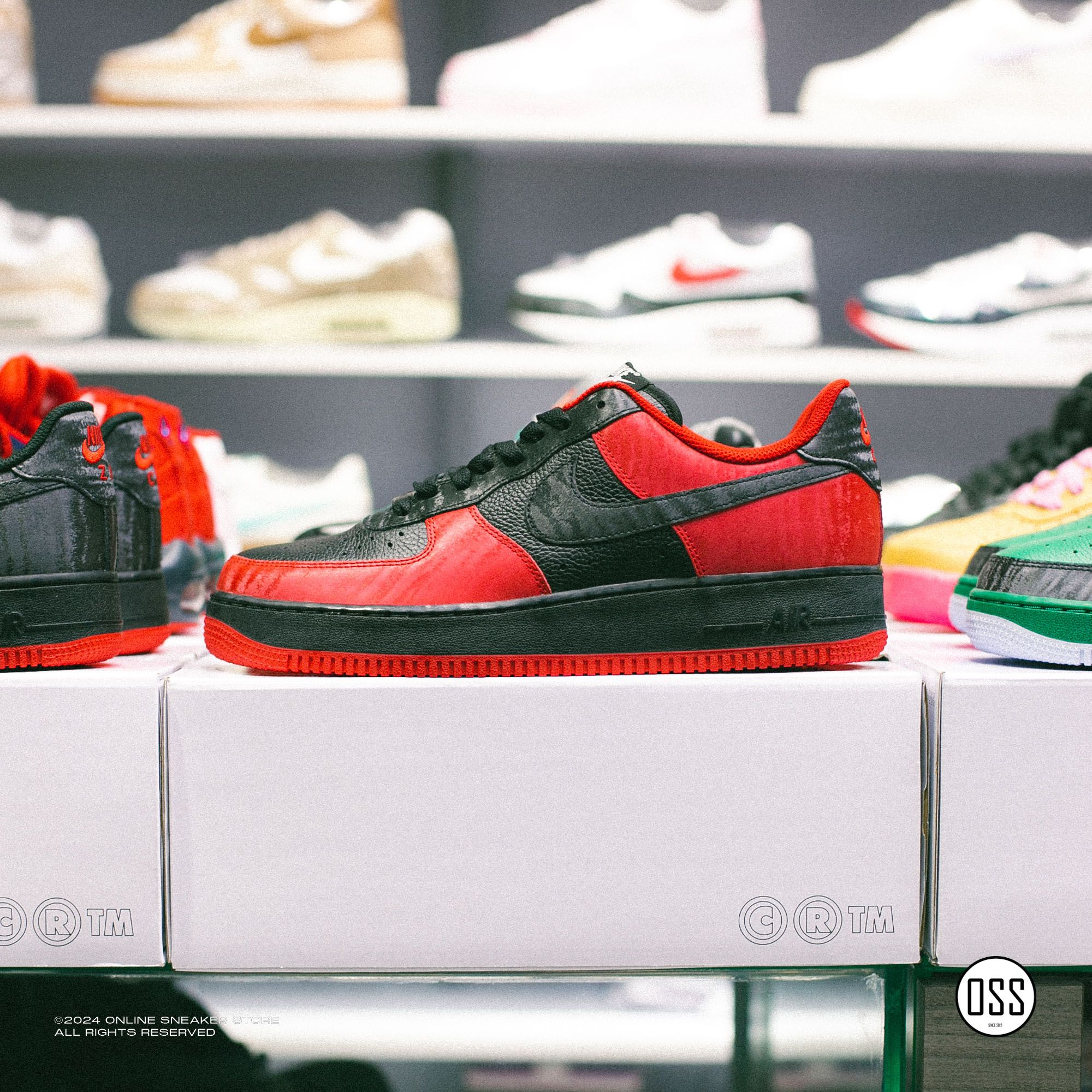 Nike Air Force 1 Low By You - Red / Black