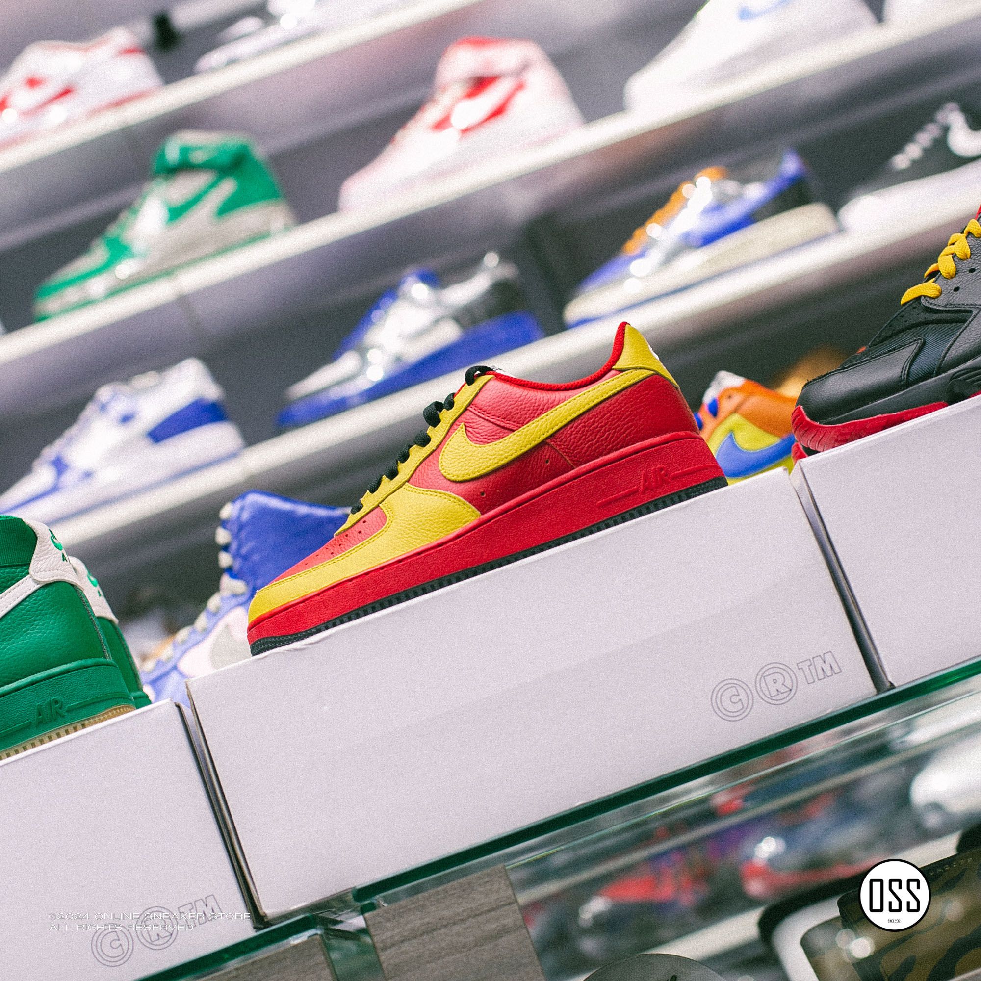 Nike Air Force 1 Low By You - Red / Yellow