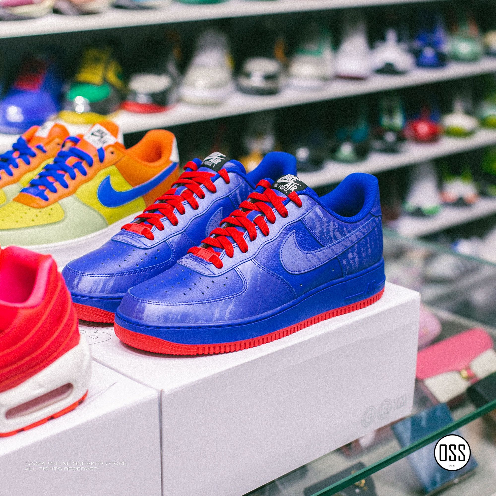 Nike Air Force 1 Low By You - Blue / Red