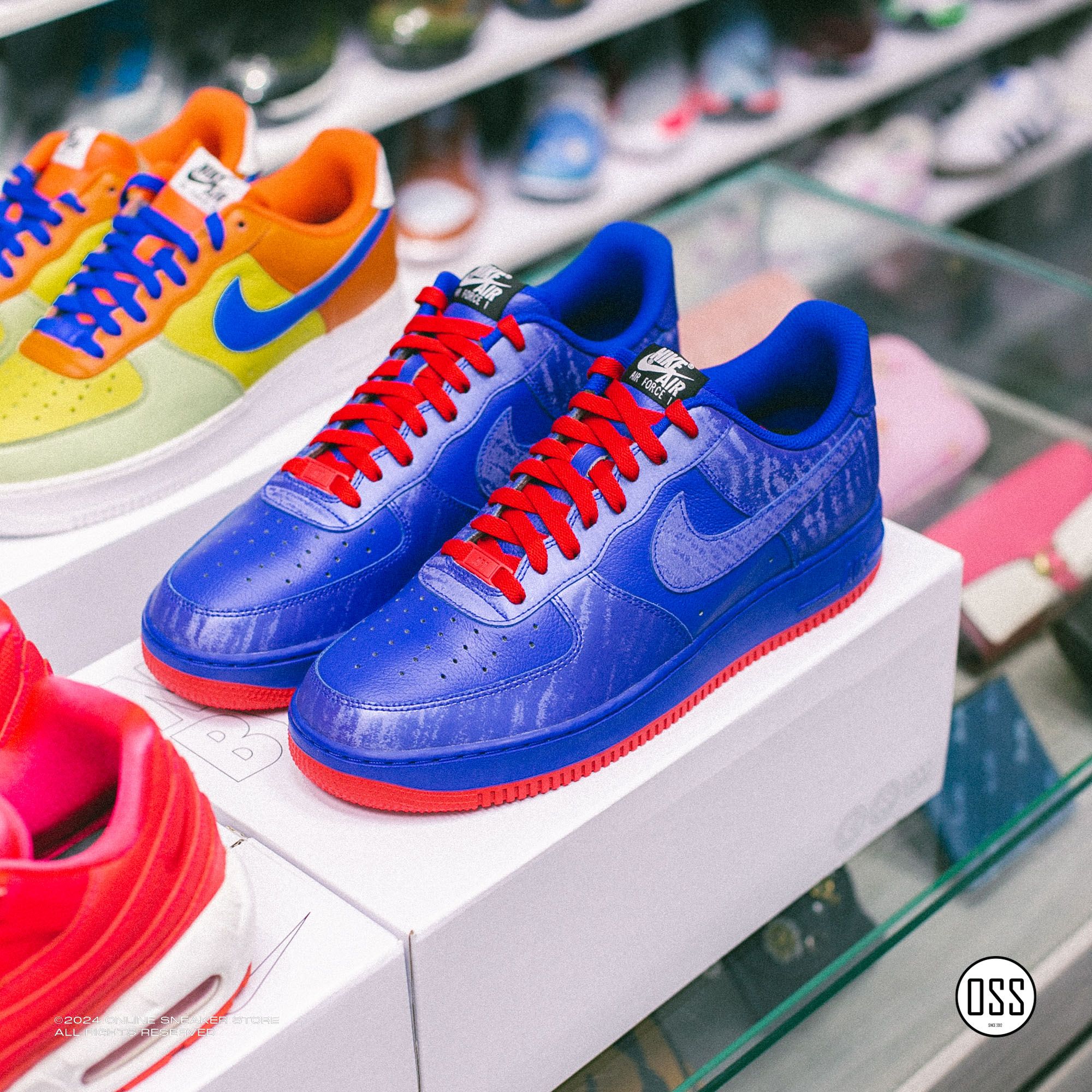 Nike Air Force 1 Low By You - Blue / Red