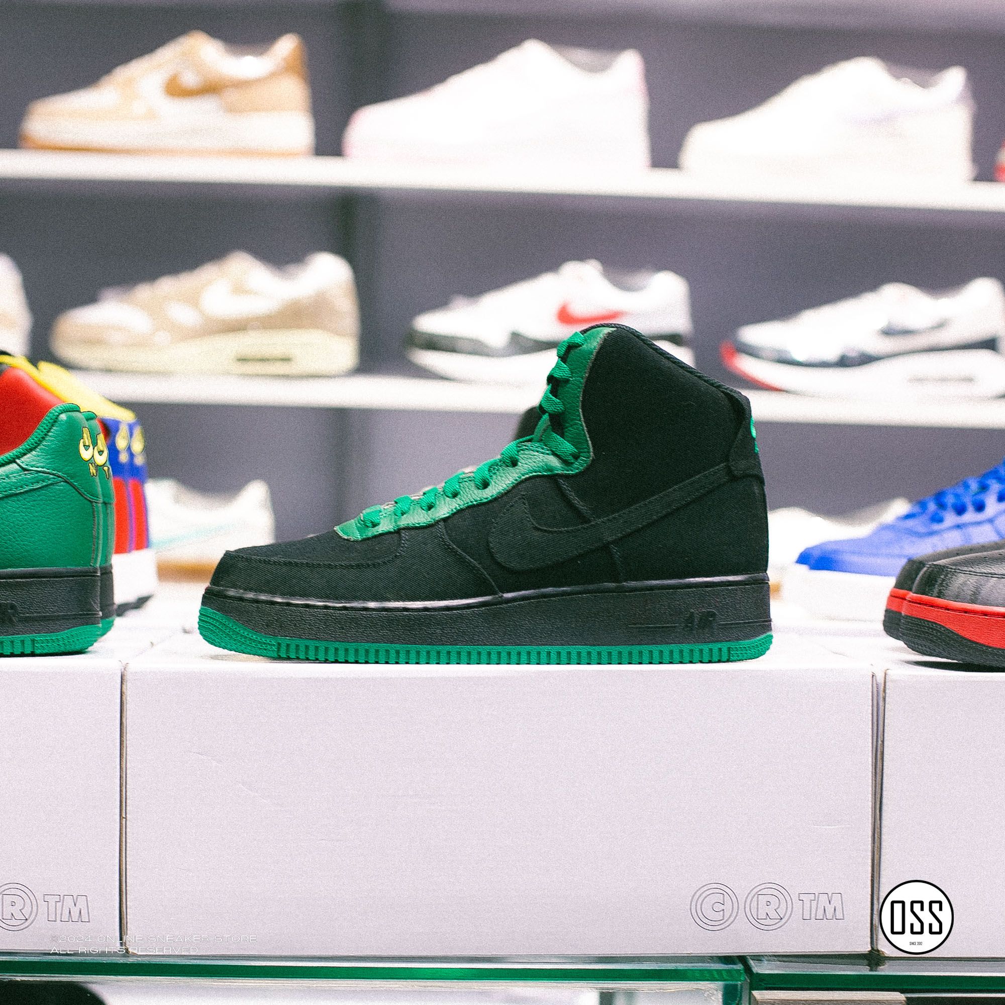 Nike Air Force 1 High By You - Black / Green