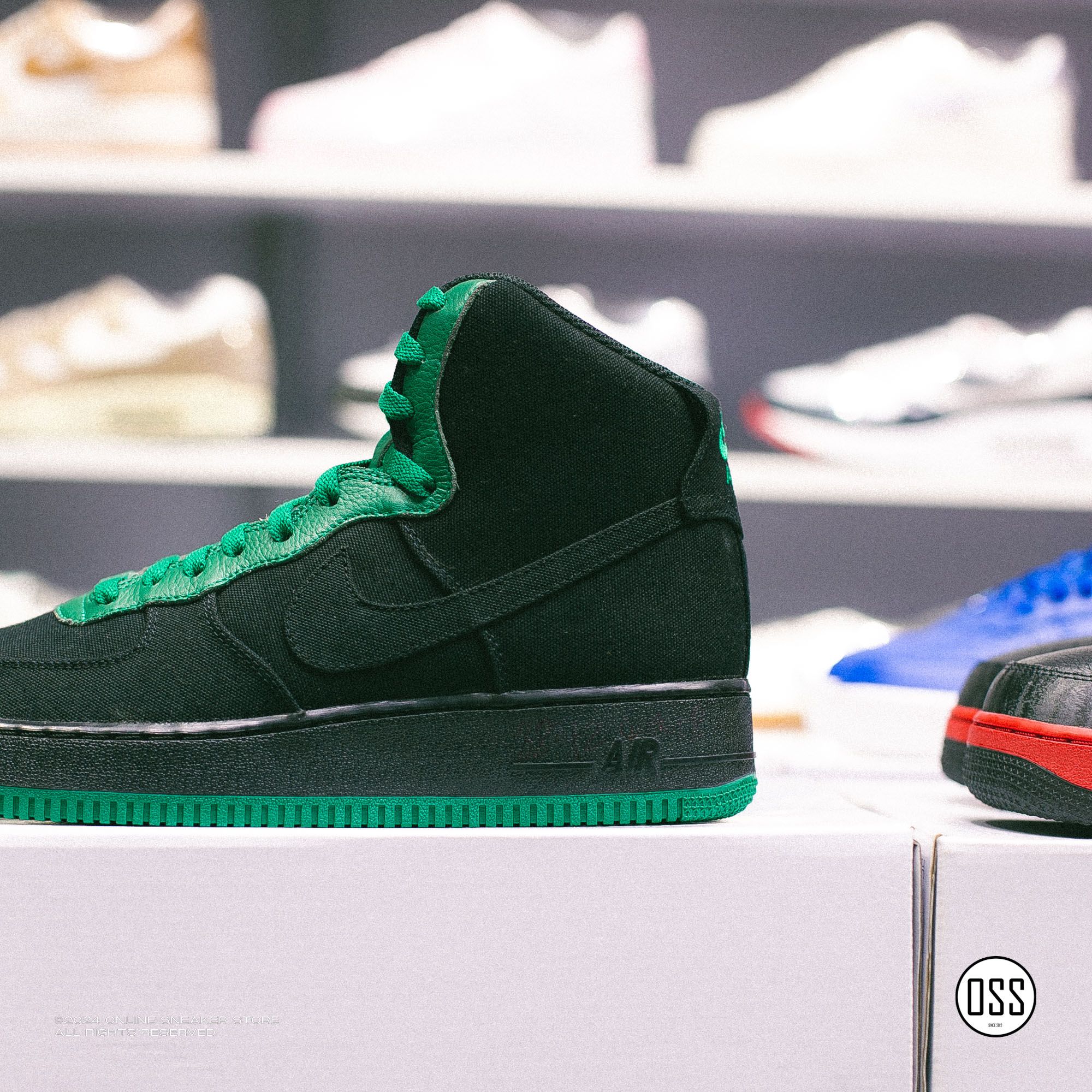 Nike Air Force 1 High By You - Black / Green