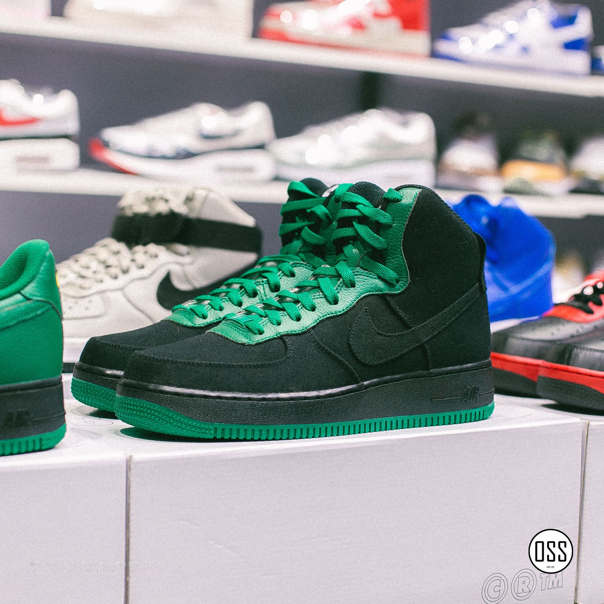 Nike Air Force 1 High By You - Black / Green