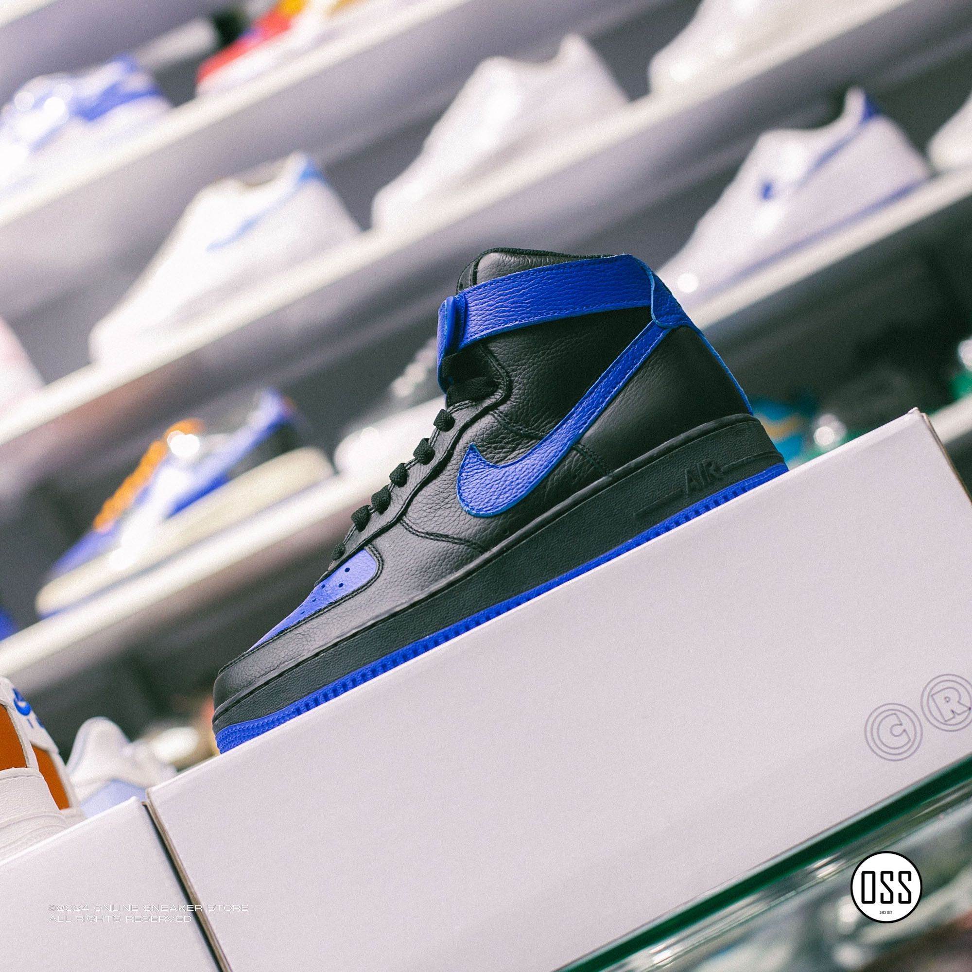 Nike Air Force 1 High By You - Royal Blue / Black