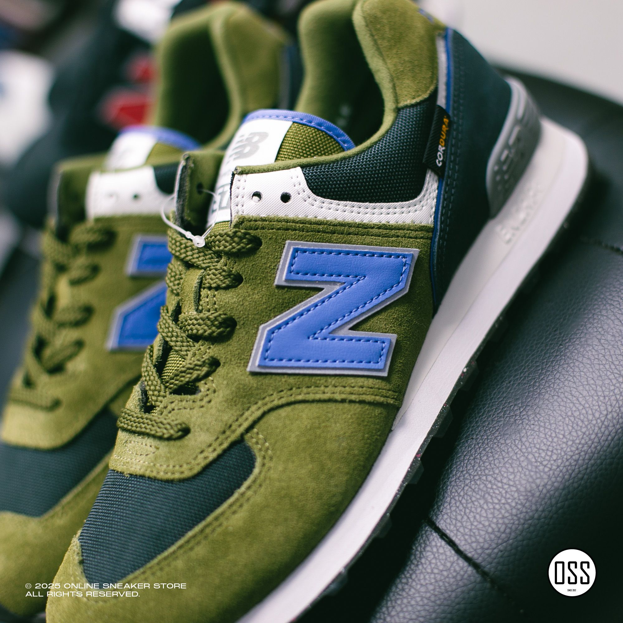 New Balance 574 - Olive / Blue