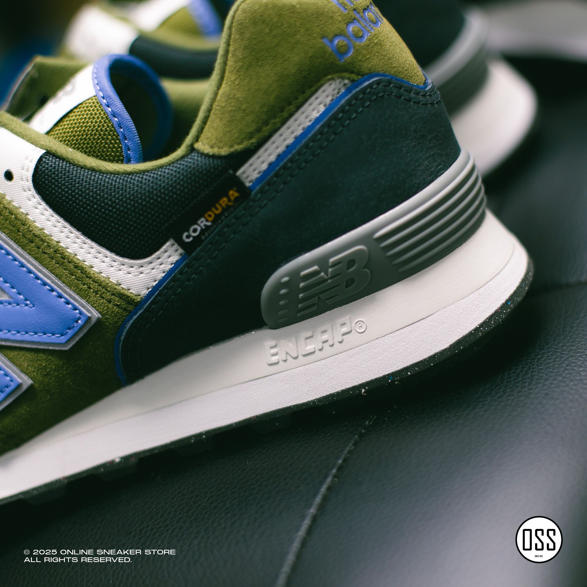 New Balance 574 - Olive / Blue