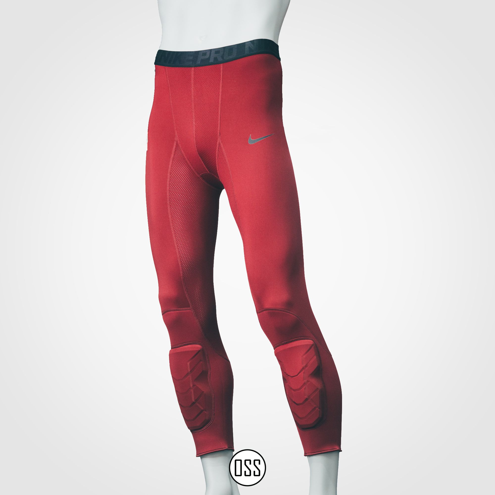 Nike Pro Combat Hyperstrong Tight - Burgundy