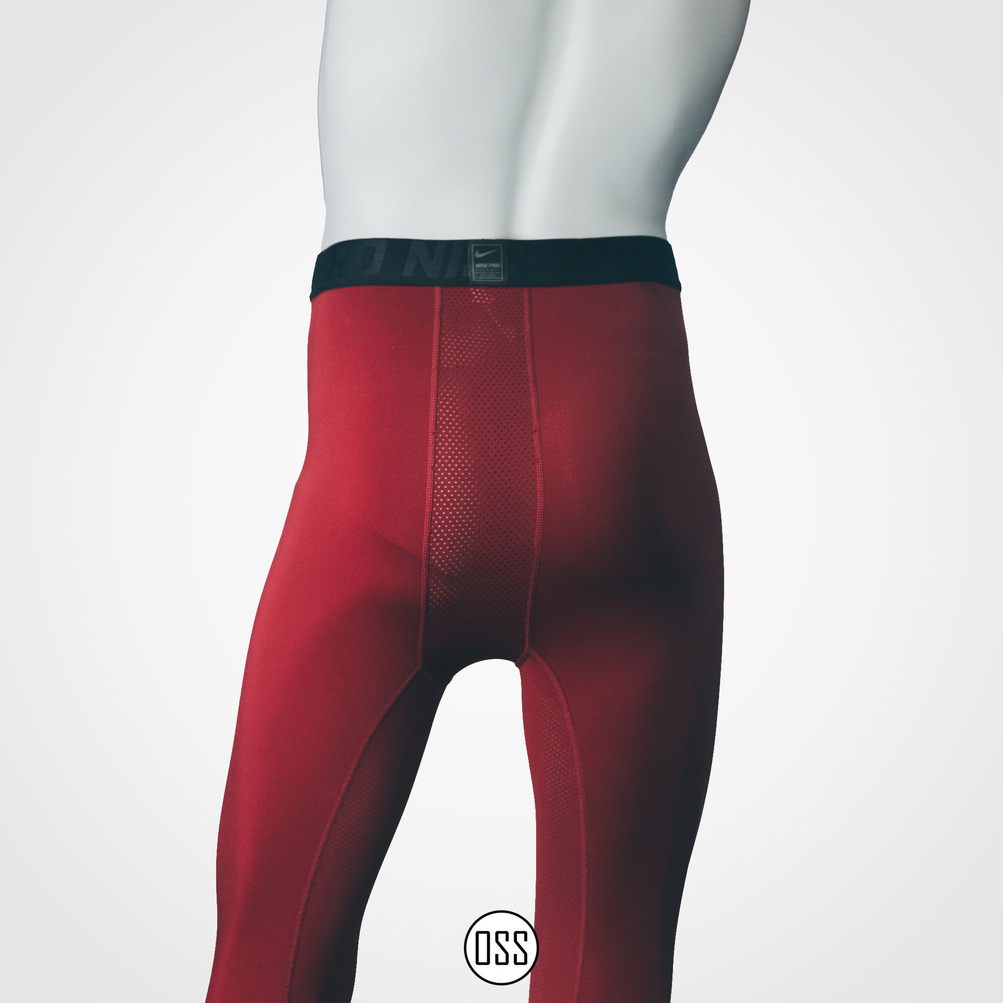 Nike Pro Combat Hyperstrong Tight - Burgundy
