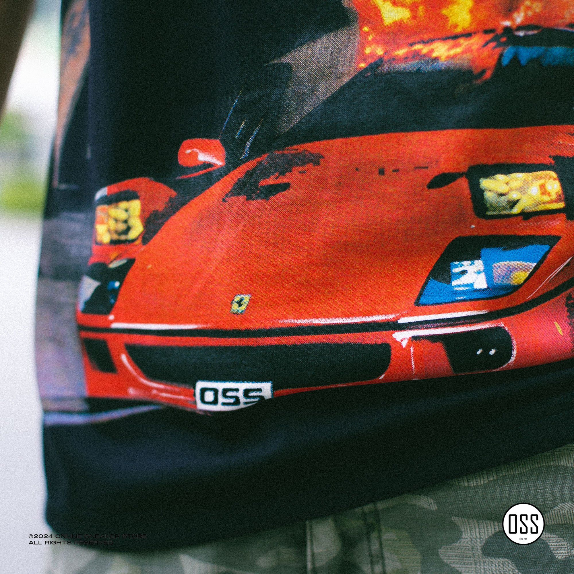 Burned F40 Tee - Black
