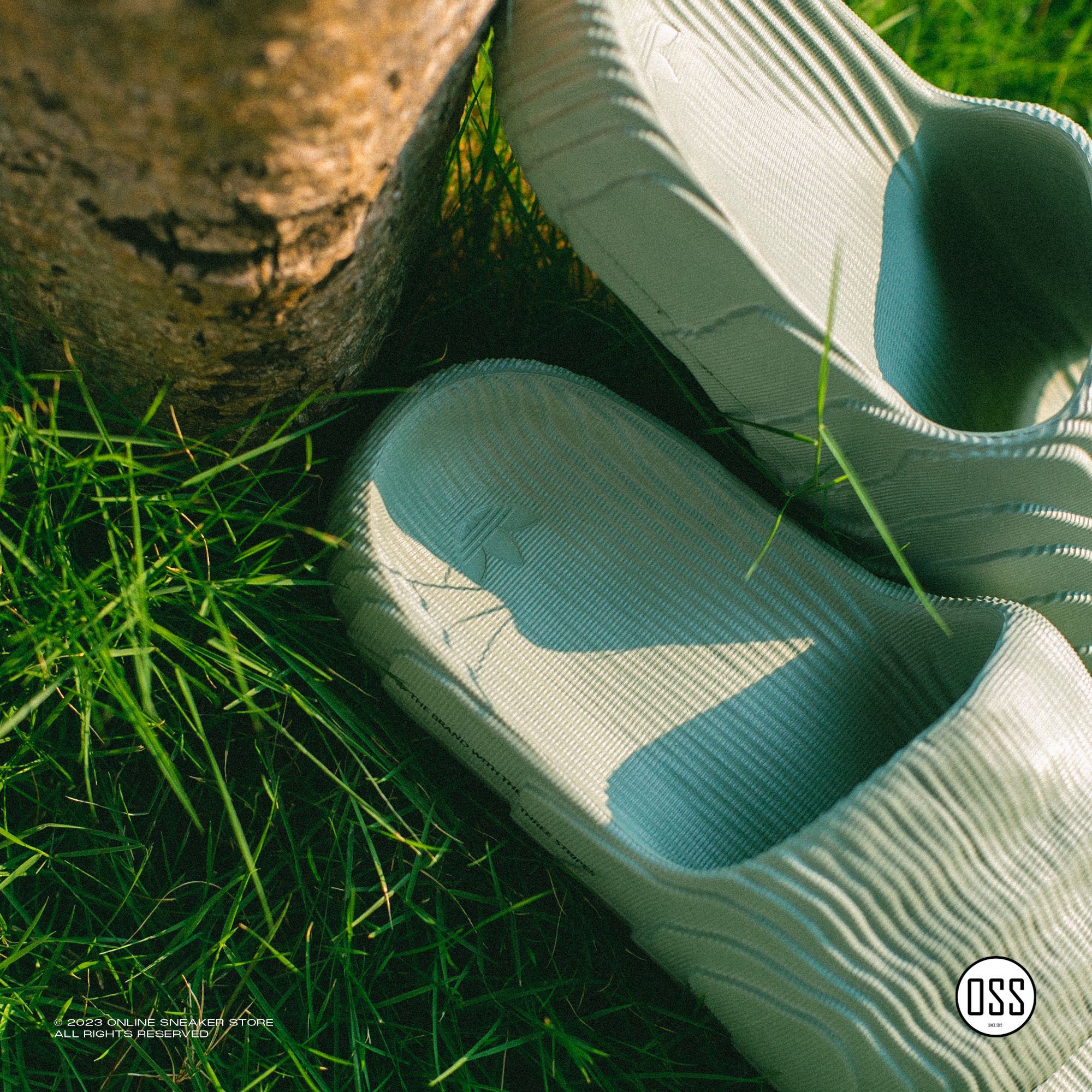  adidas Adilette 22 Slides - Silver Green 