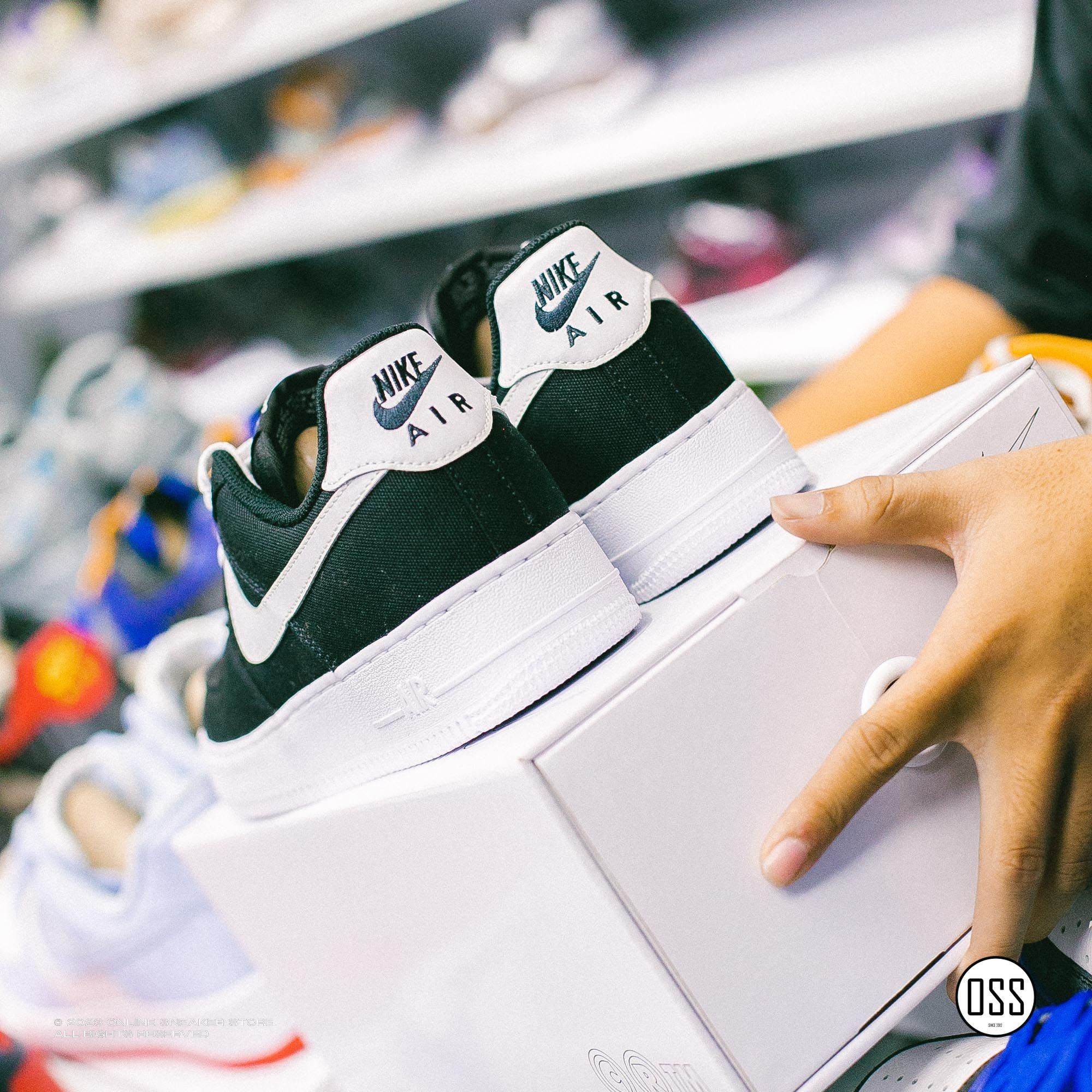 Nike Air Force 1 Low By You - Black Canvas / White