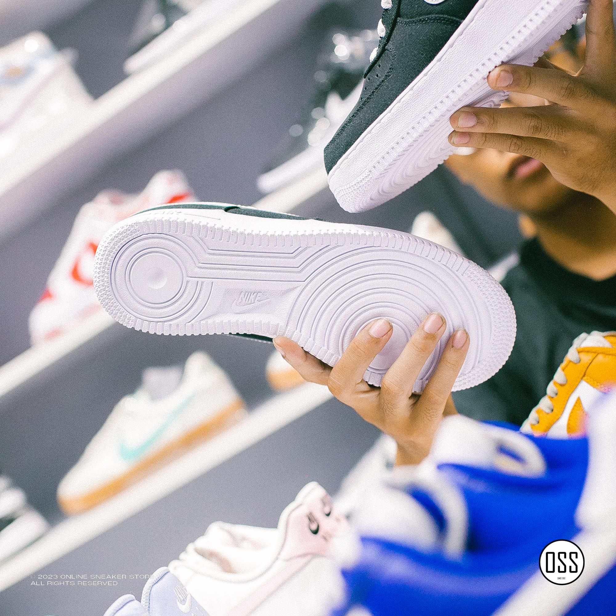Nike Air Force 1 Low By You - Black Canvas / White