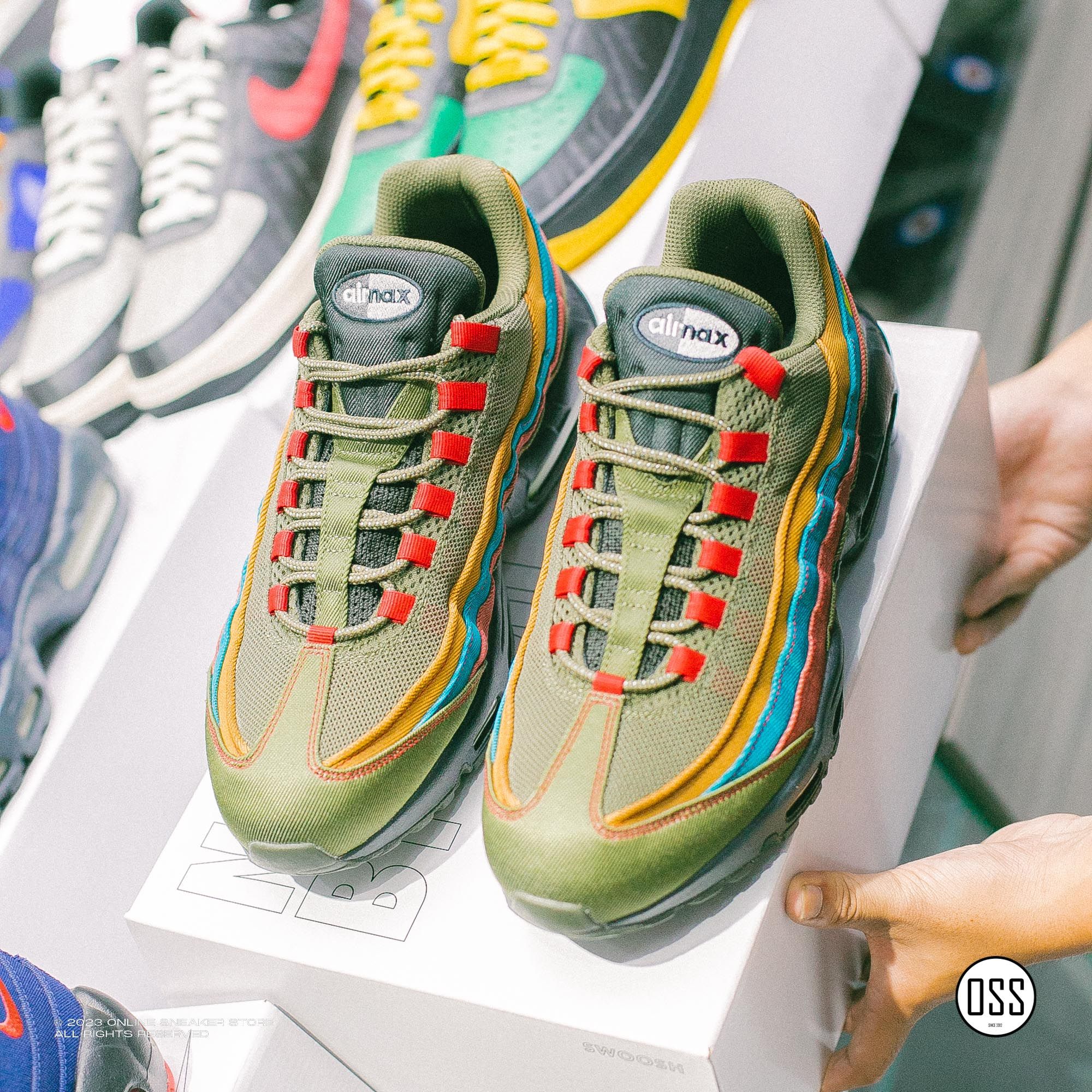  Nike Air Max 95 By You - Fade Twill / Medium Olive 