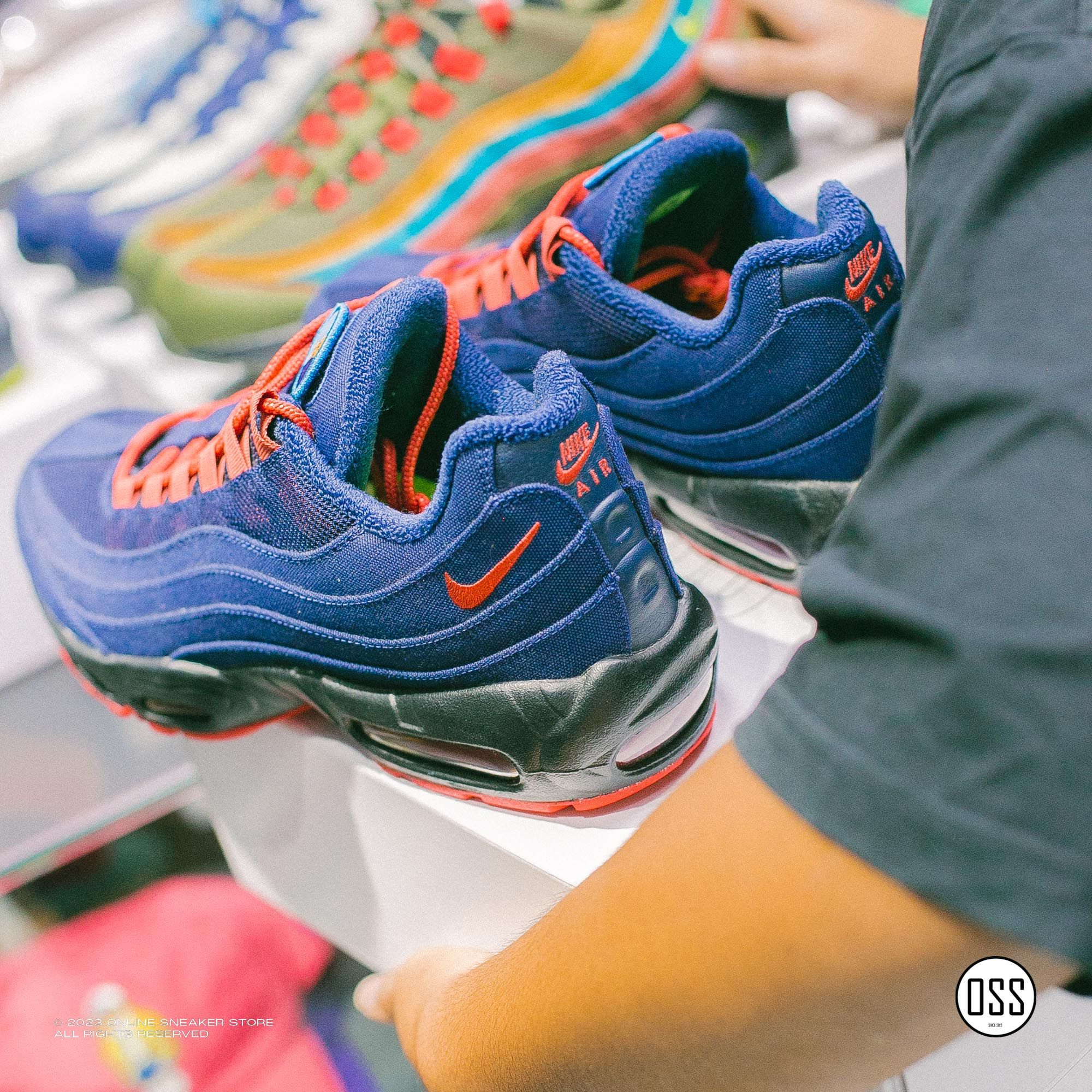 Nike Air Max 95 By You - Navy Twill / Turf Orange
