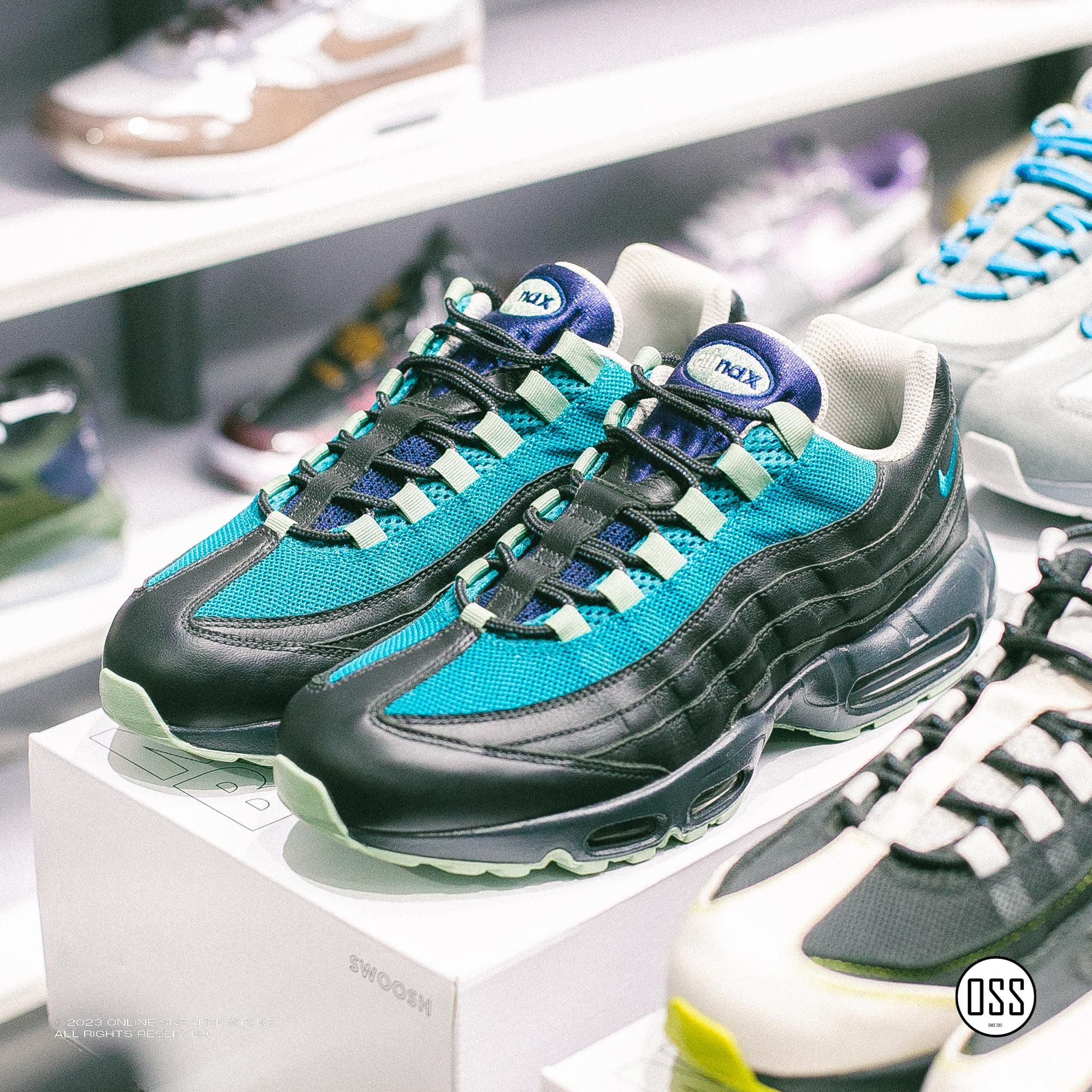 Nike Air Max 95 By You - Black Leather / Blustery